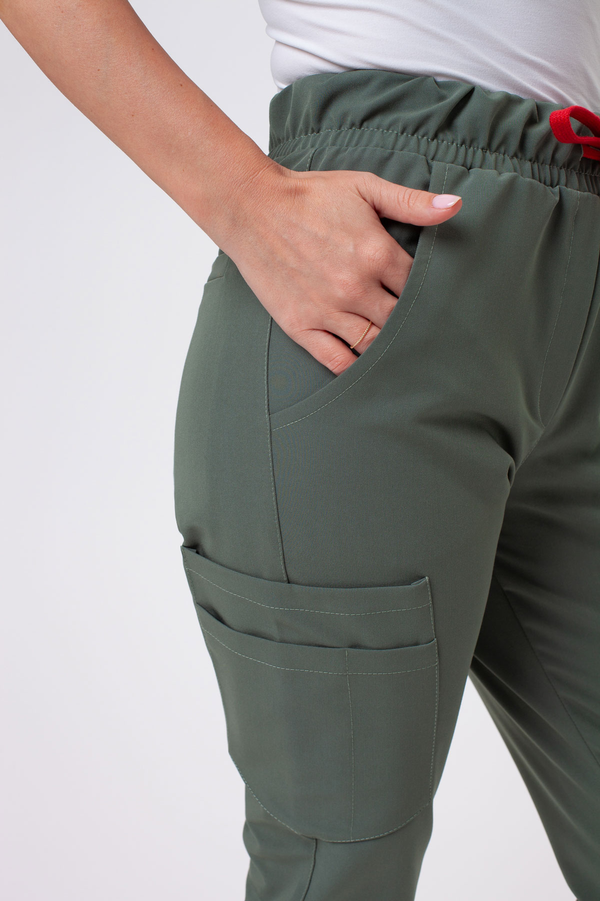 Women's Sunrise Uniforms Premium Vibe scrubs set sage green-8