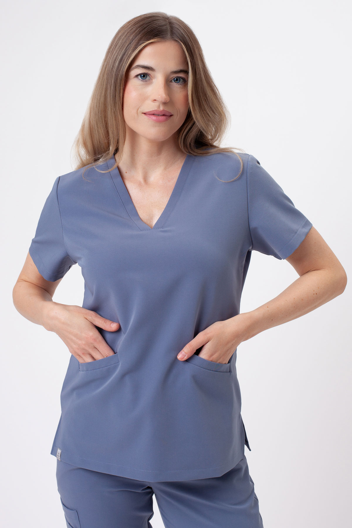 Women's Sunrise Uniforms Premium Vibe scrubs set thunder-3