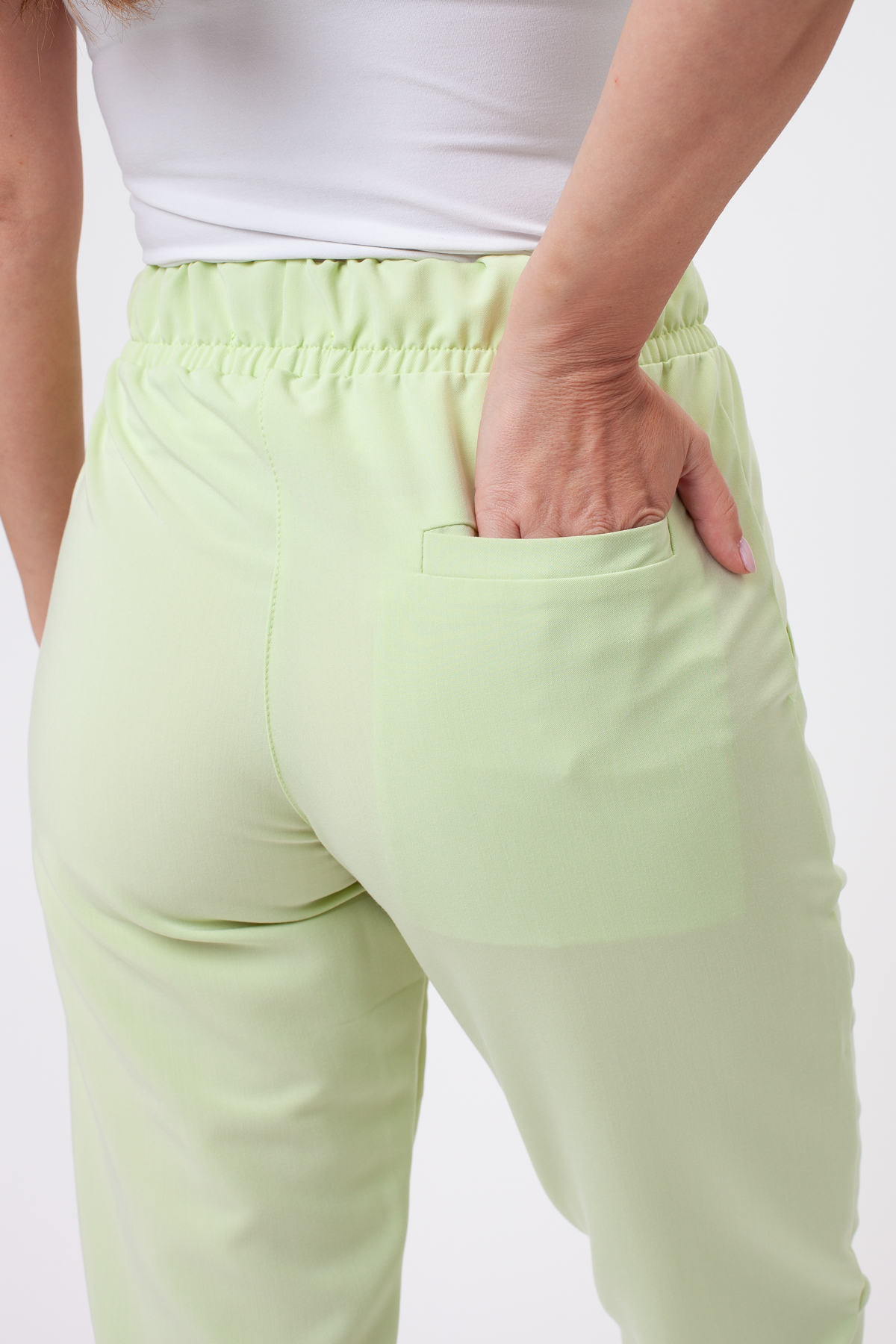 Women's Sunrise Uniforms Premium Pride scrub trousers matcha-4