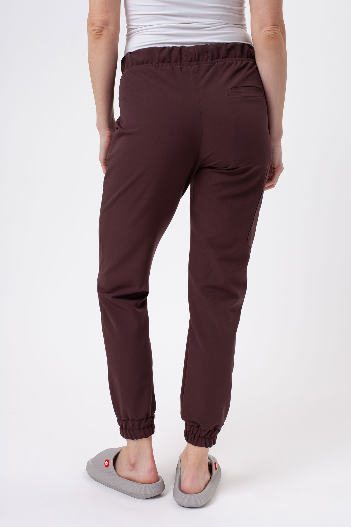 Women's Sunrise Uniforms Premium Vibe scrub jogger trousers choco-2