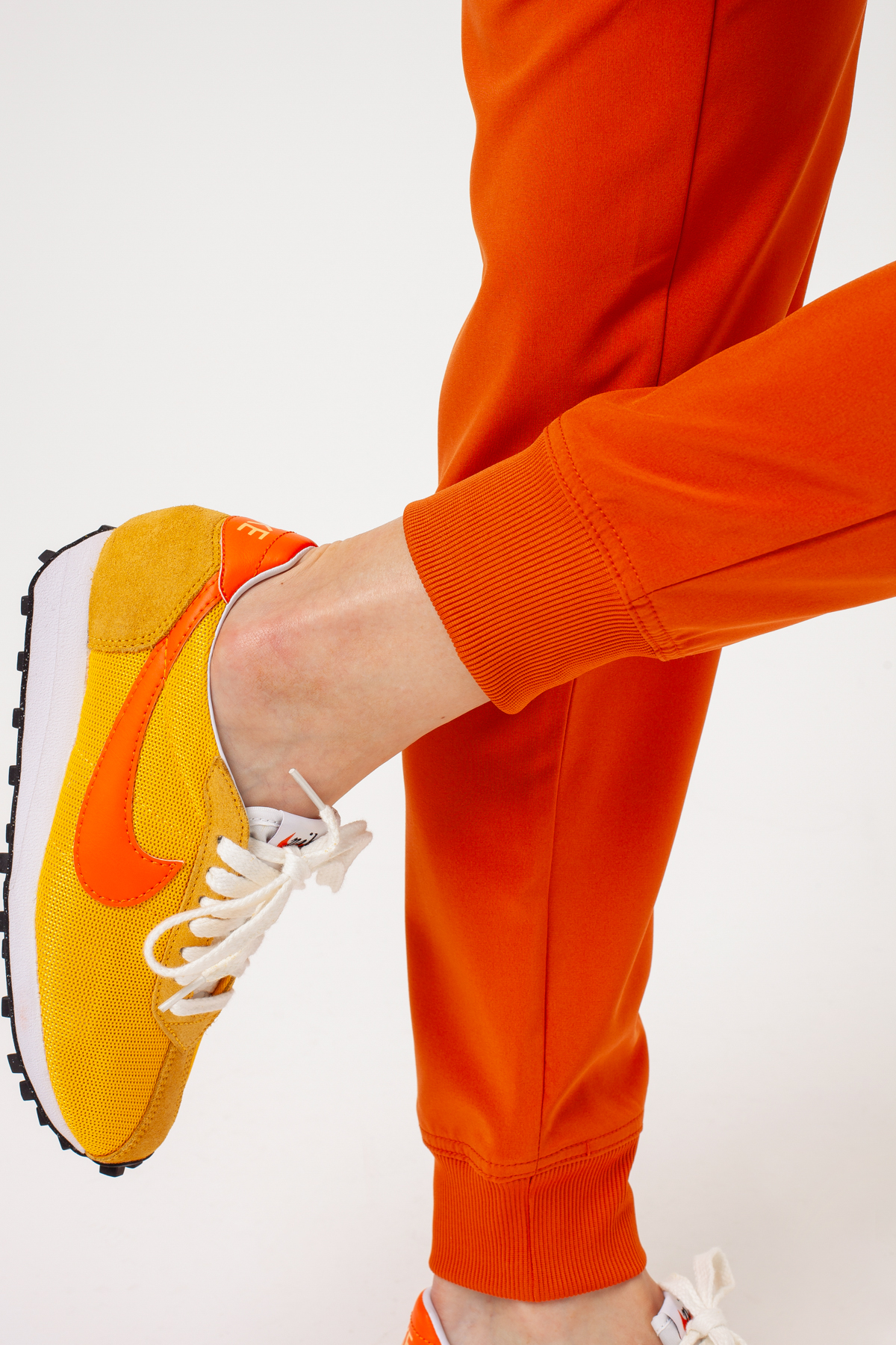 Women’s Dickies EDS Essentials Mid Rise jogger scrub trousers orange-5