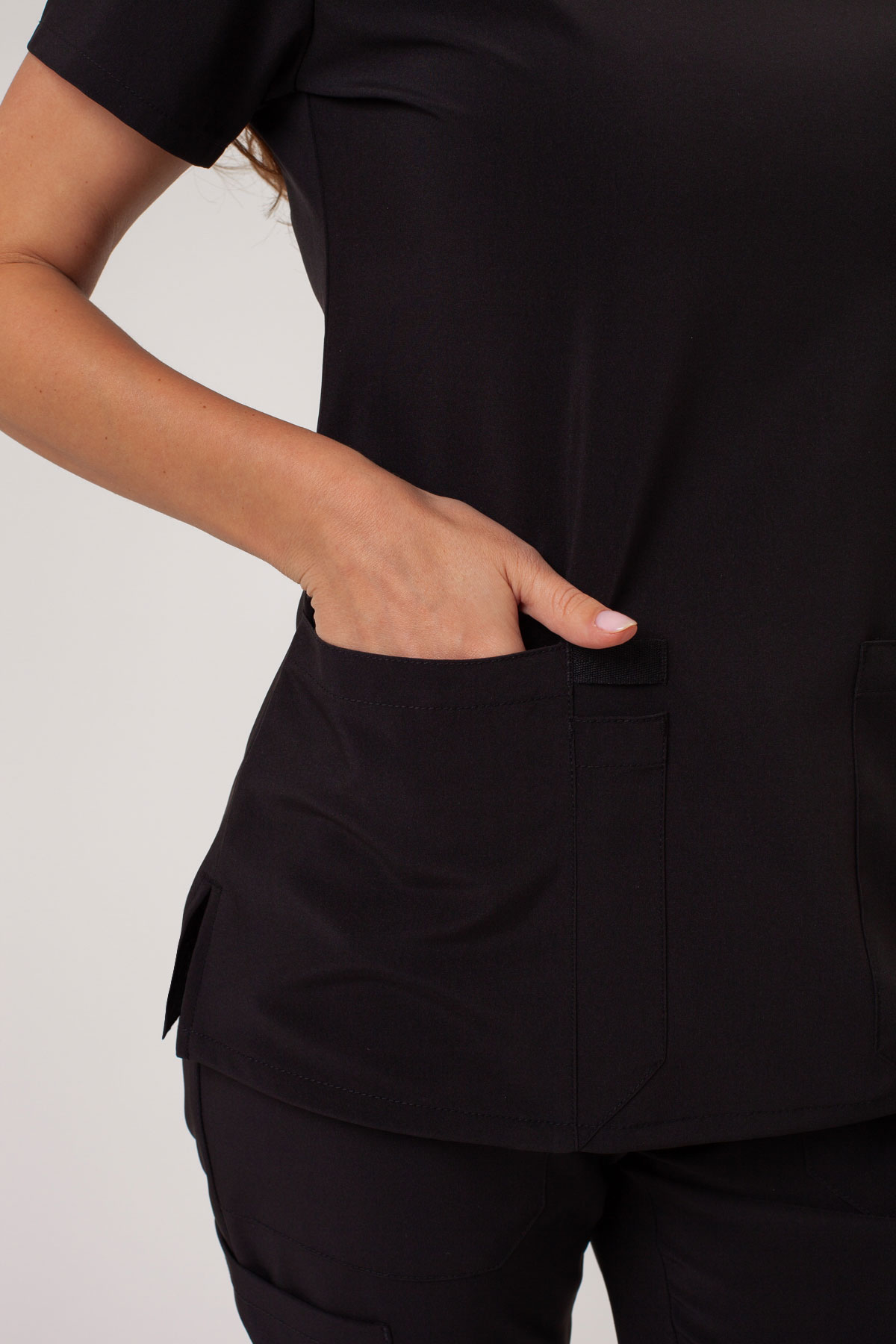 Women's Dickies EDS Essentials Jogger scrubs set black-5