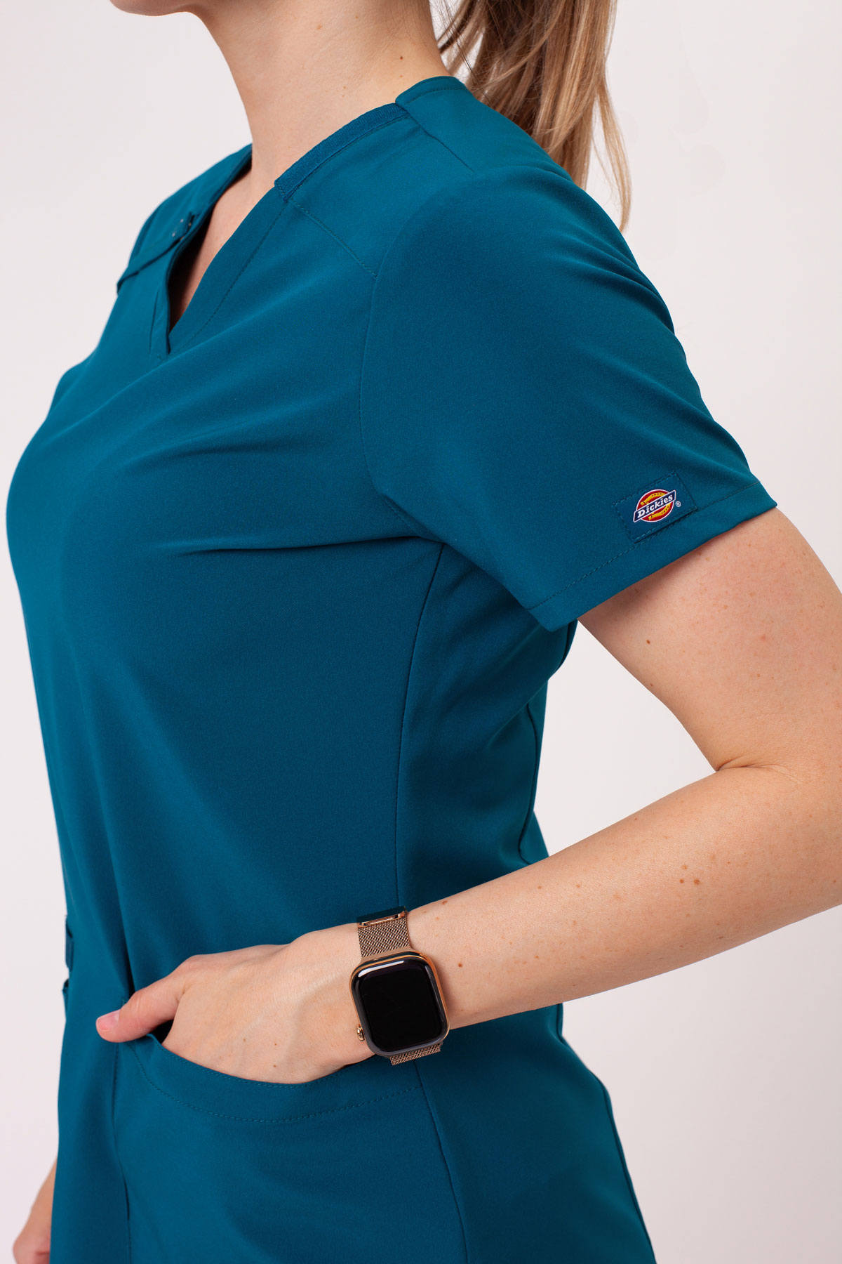 Women's Dickies EDS Essentials Jogger scrubs set caribbean blue-7
