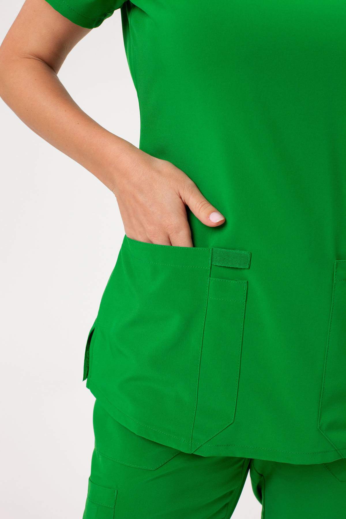 Women's Dickies EDS Essentials Jogger scrubs set fern green-5