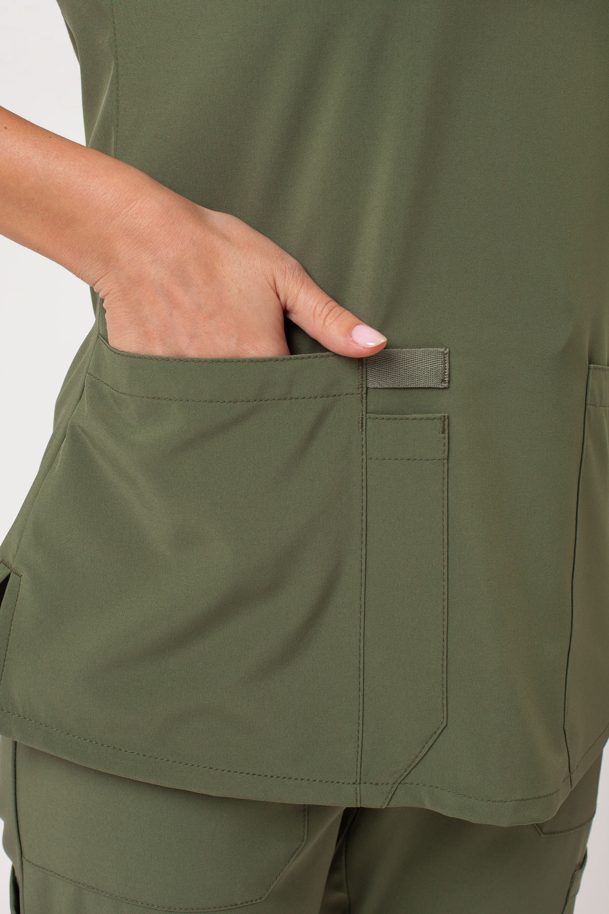Women's Dickies EDS Essentials Jogger scrubs set olive-5