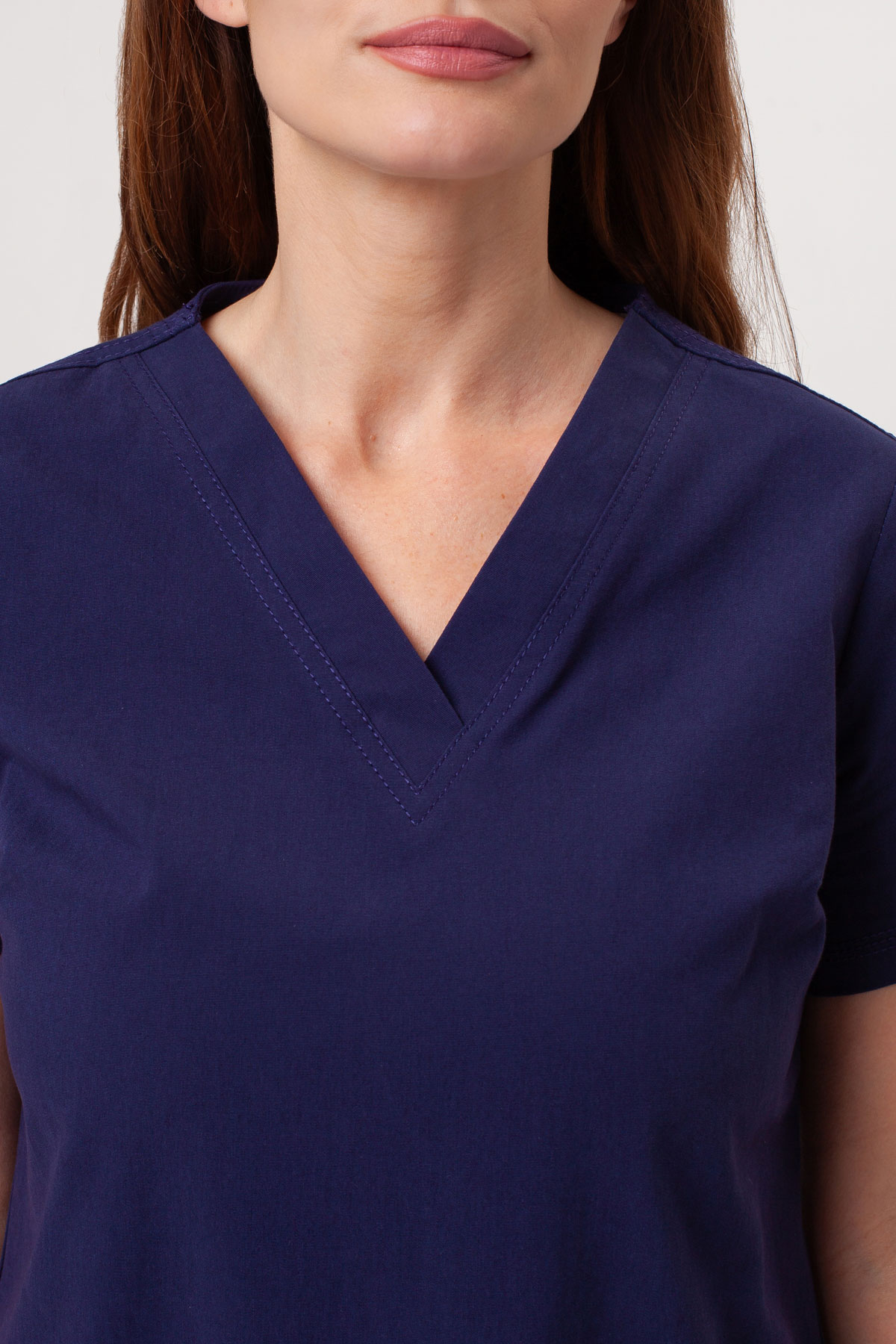 Women's Dickies Forge V-neck scrubs set navy-6
