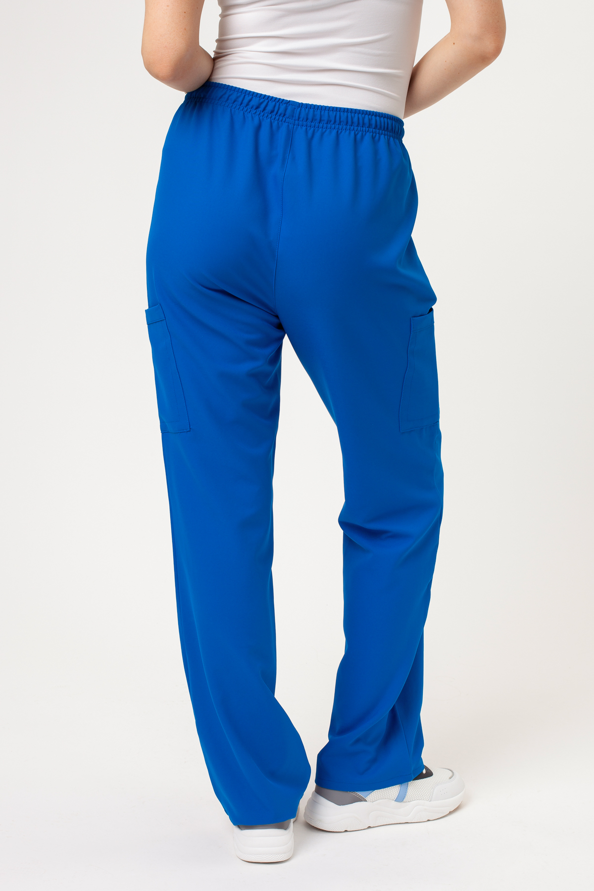 Women's Cherokee Ultra V-neck scrubs set royal blue-8