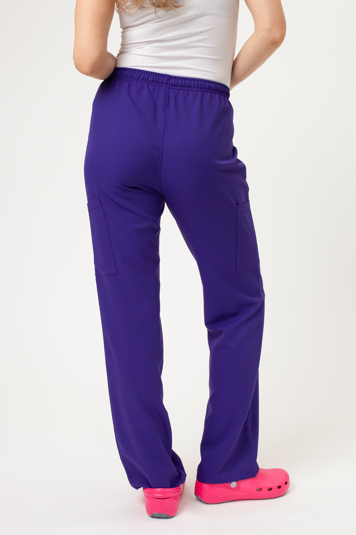 Women's Cherokee Ultra V-neck scrubs set purple-8