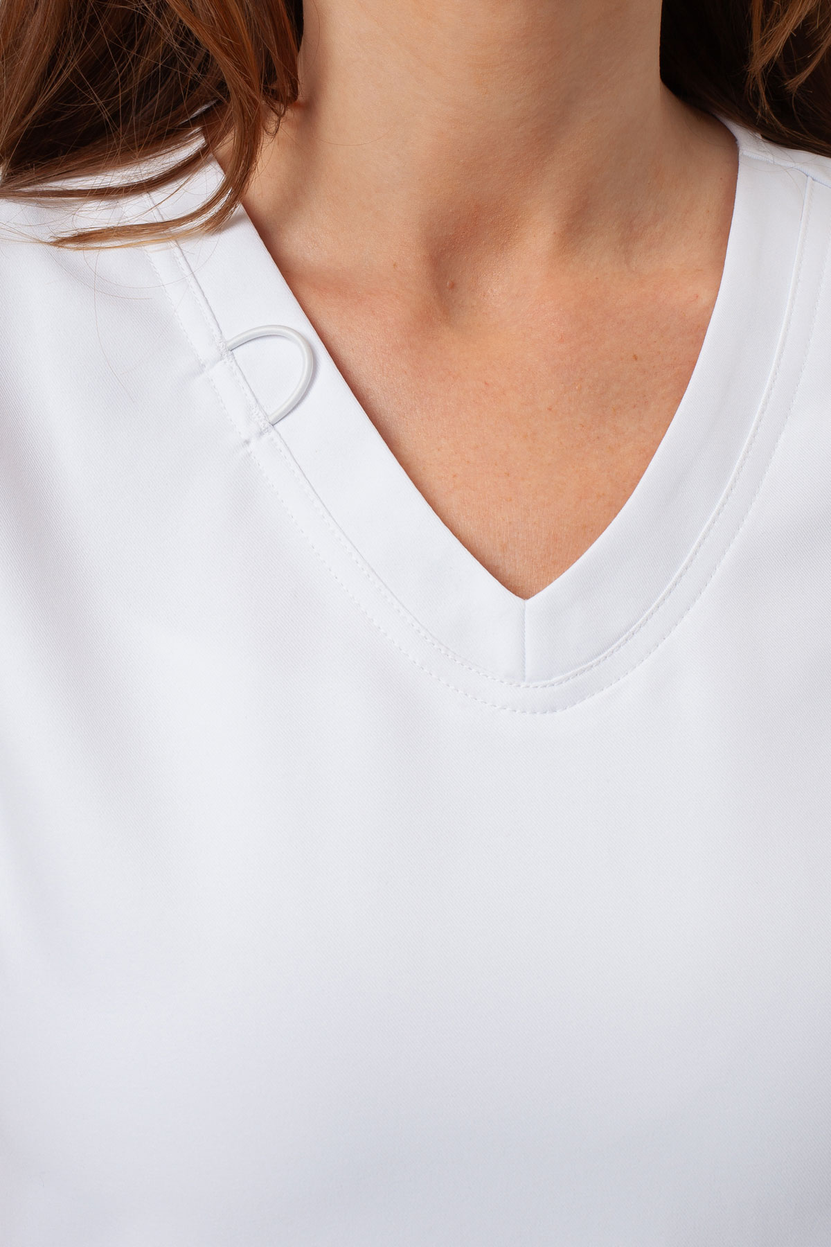 Women's Cherokee Ultra V-neck scrubs set white-6