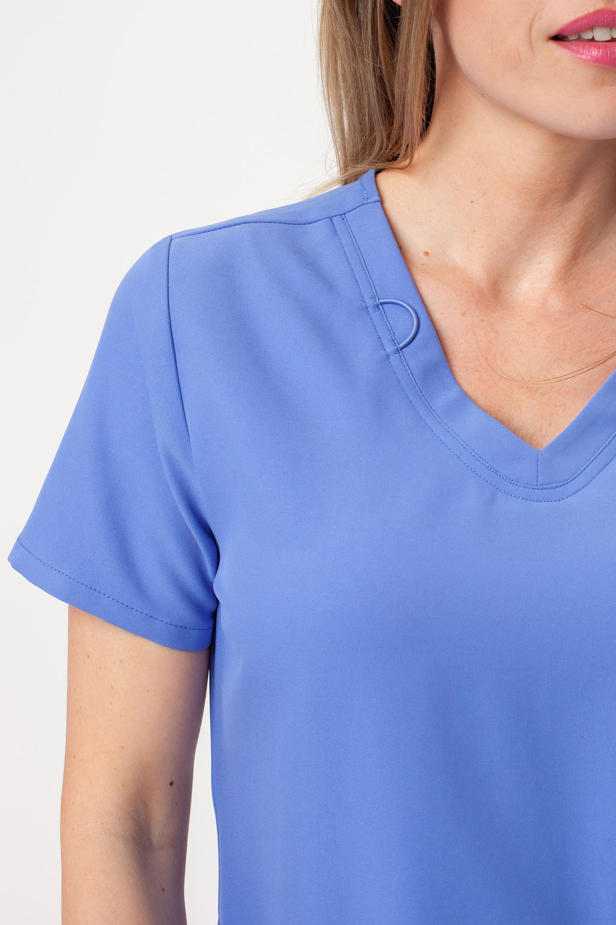 Women's Cherokee Ultra V-neck scrubs set ciel blue-5