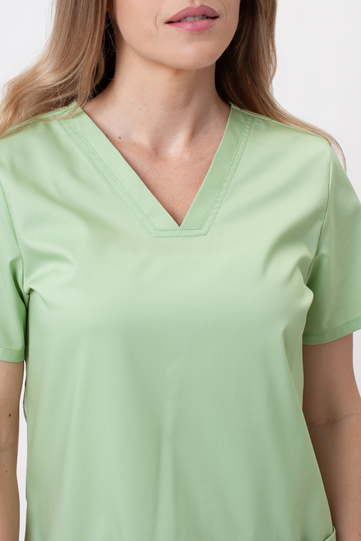 Women’s Cherokee Revolution Soft scrub top pistachio-4