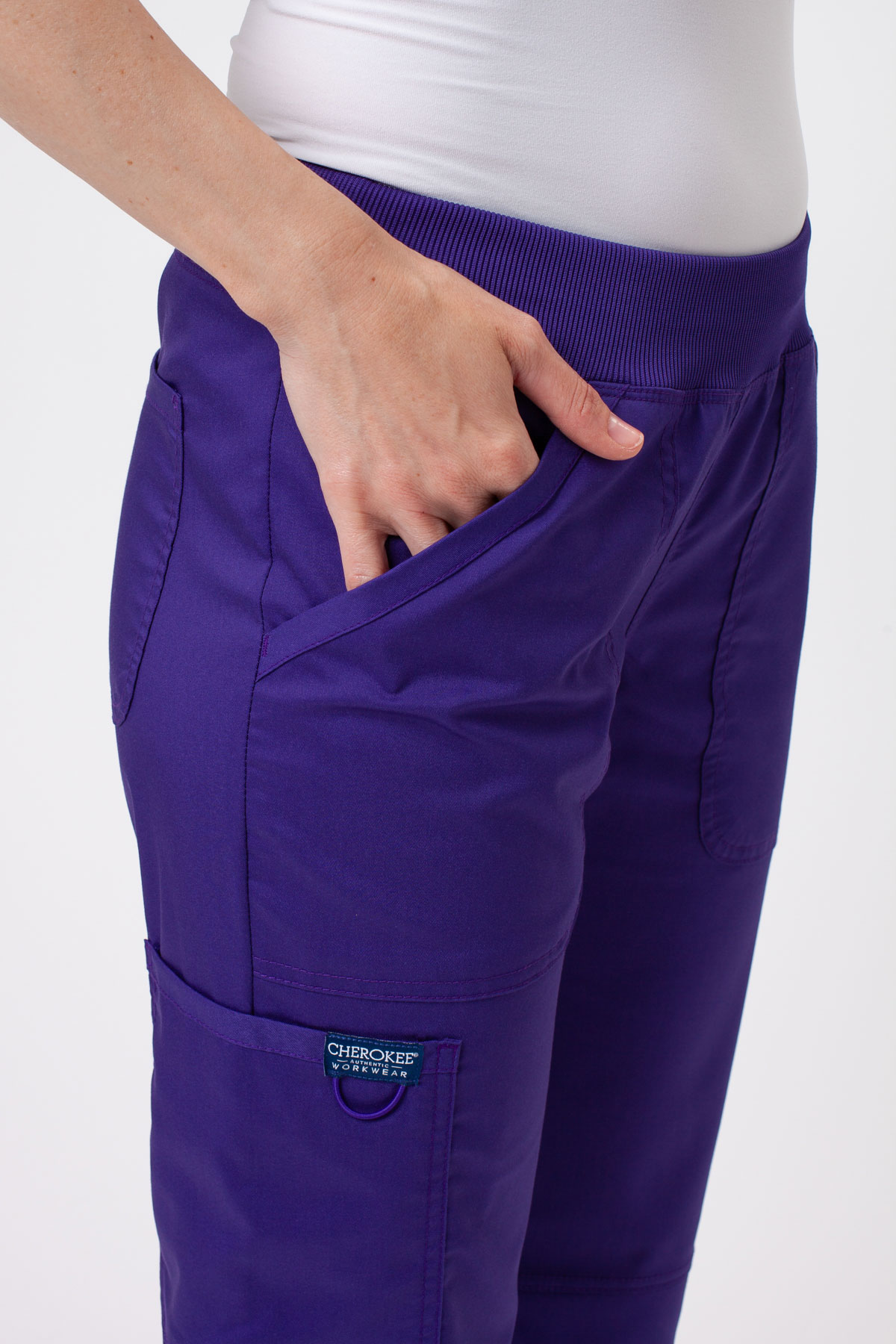 Women's Cherokee Revolution Straight scrubs set grape-9