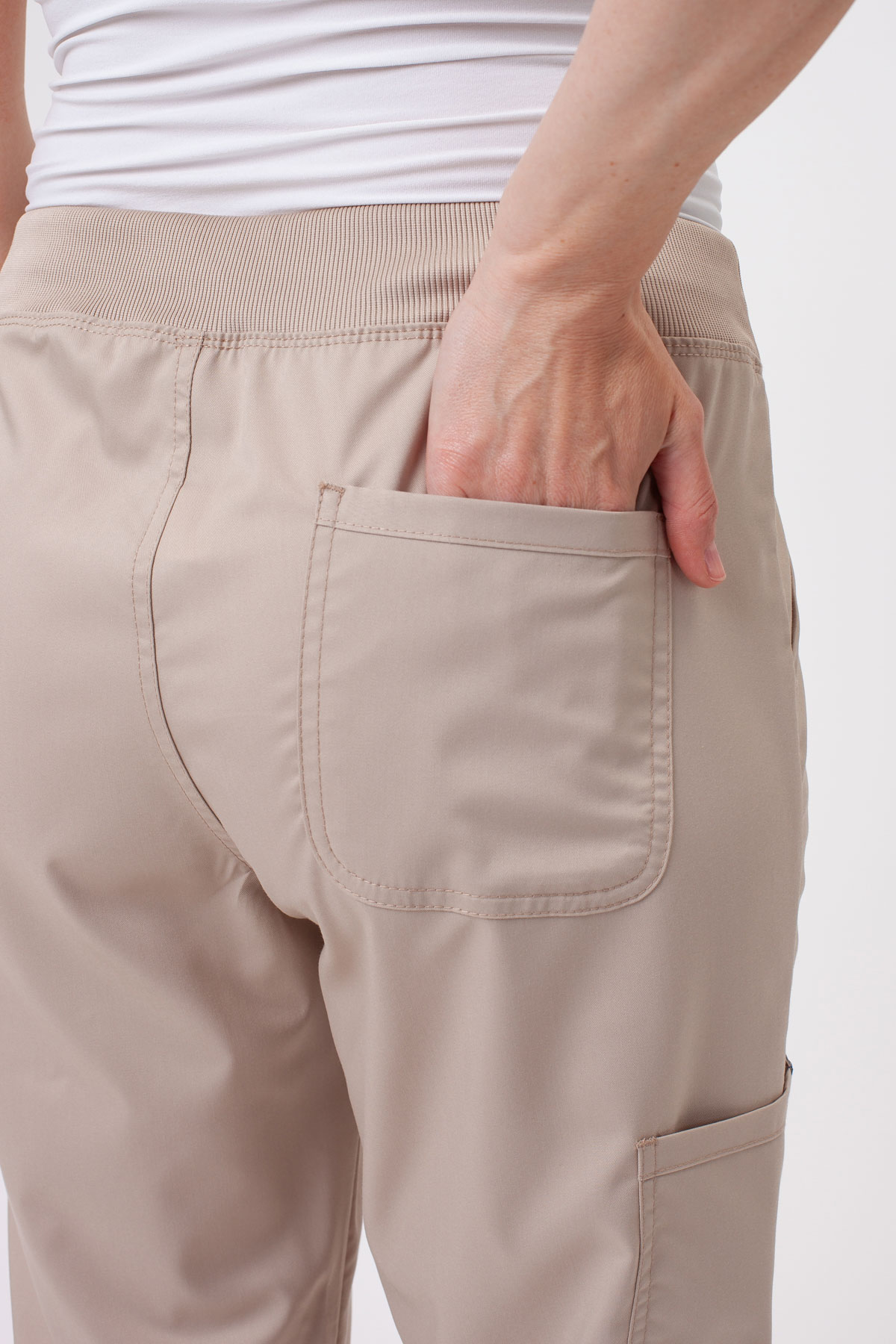 Women’s Cherokee Revolution Straight Leg scrub trousers khaki-5