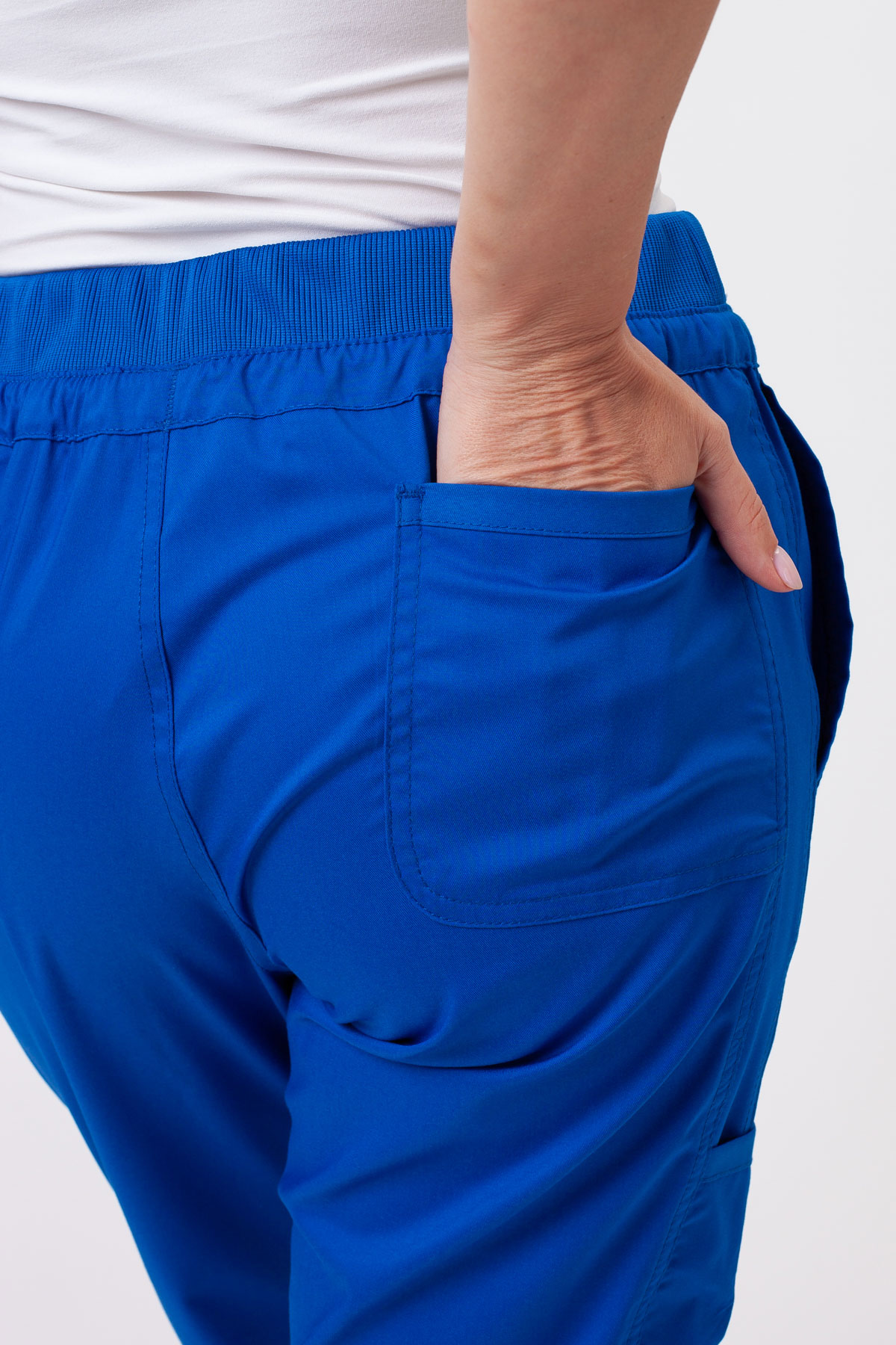 Women’s Cherokee Revolution Straight Leg scrub trousers royal blue-5
