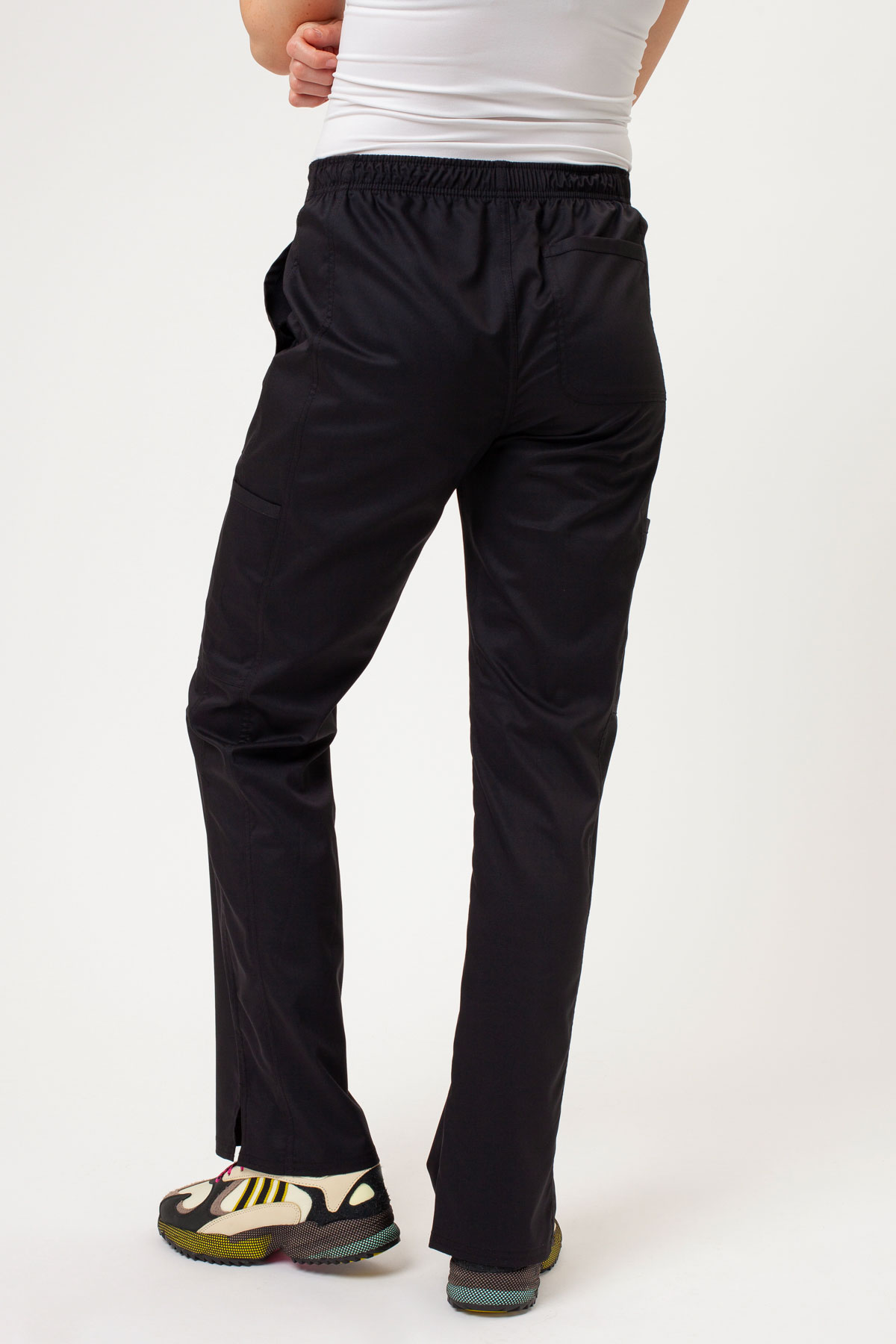Women's Cherokee Revolution Flare Leg scrub trousers black-2