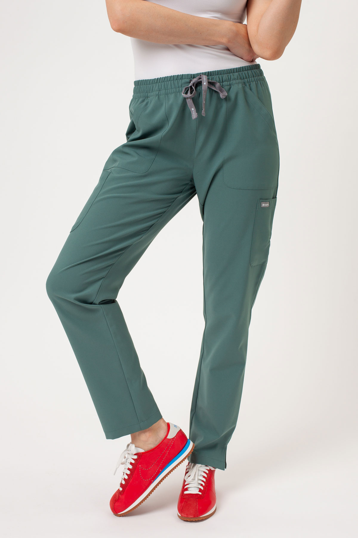 Women's Maevn Momentum Double scrubs set moss green-8