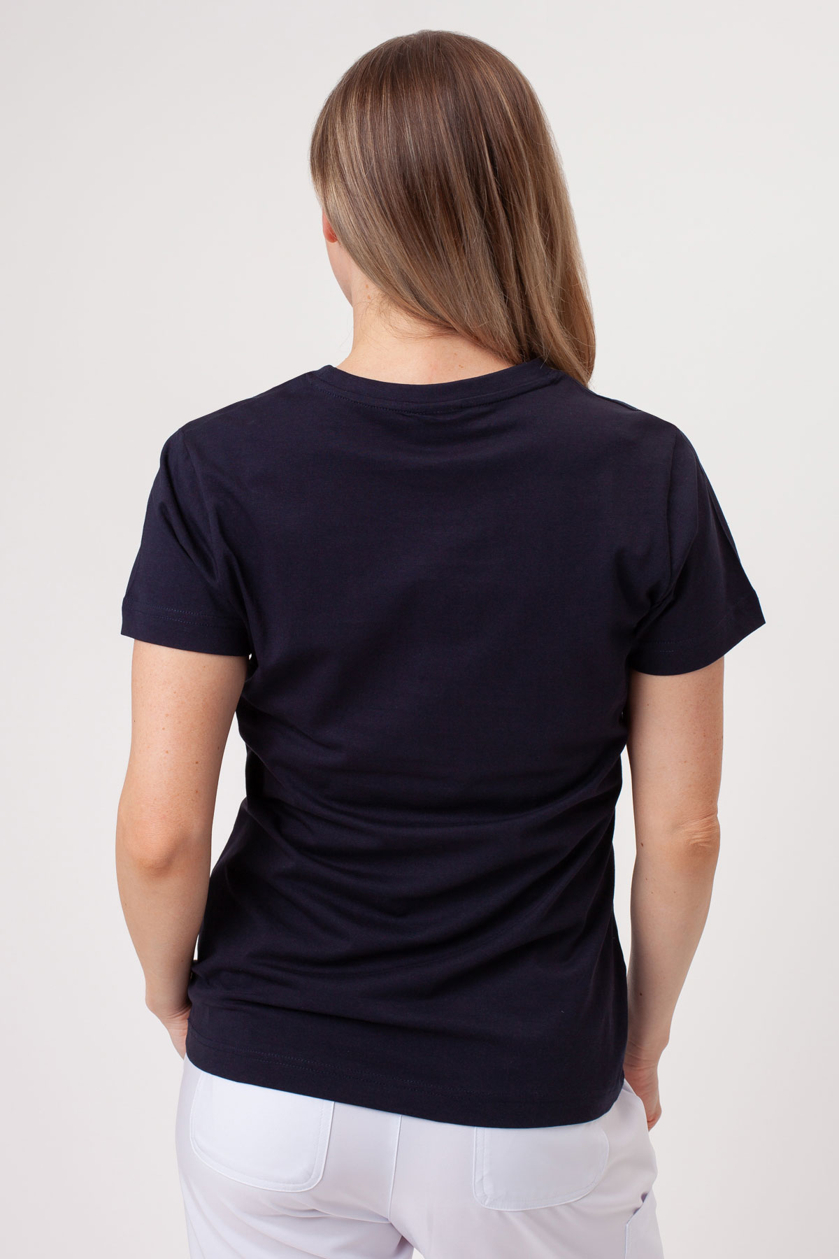 Women’s Malfini Basic T-shirt navy-2