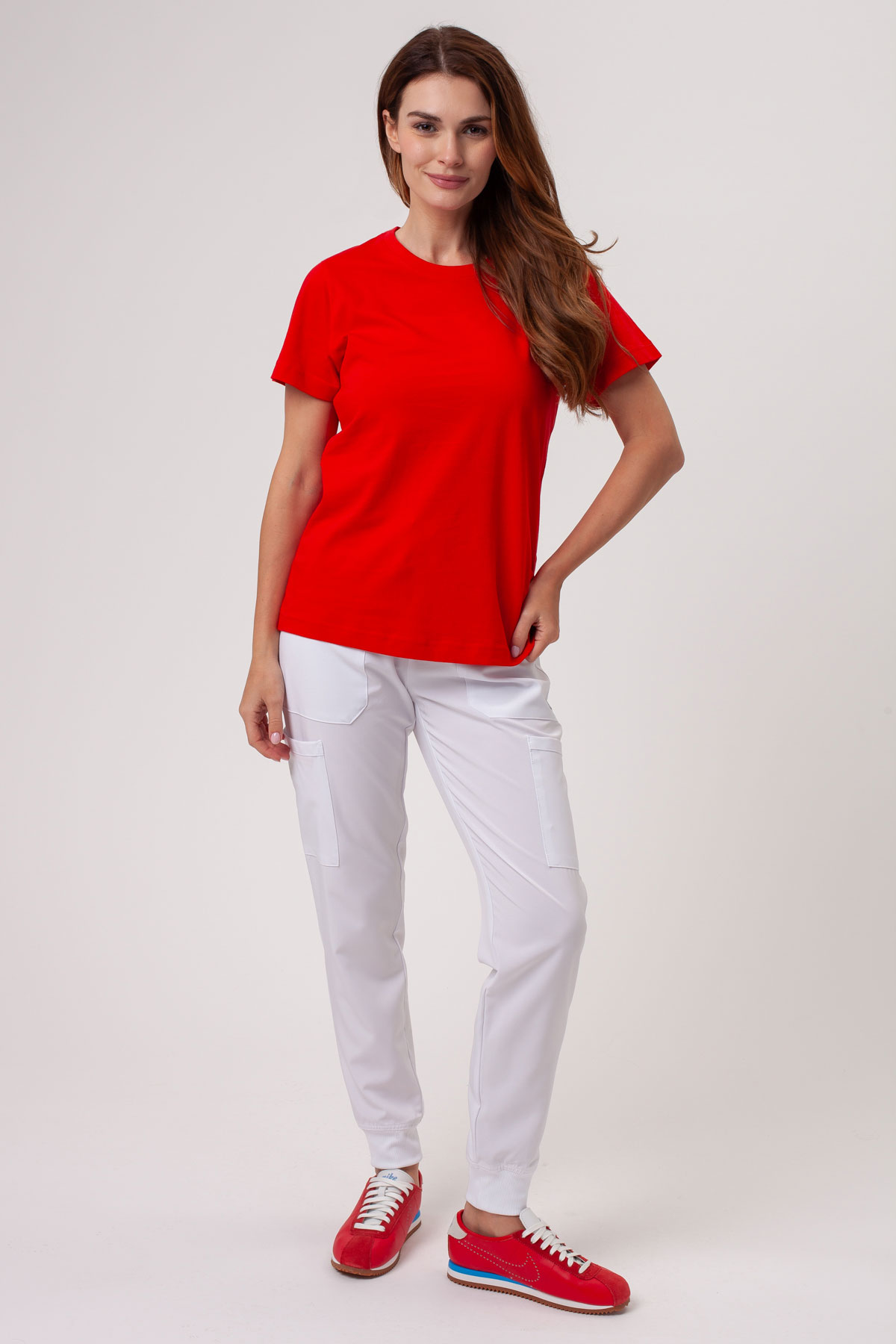 Women’s Malfini Basic T-shirt red-1