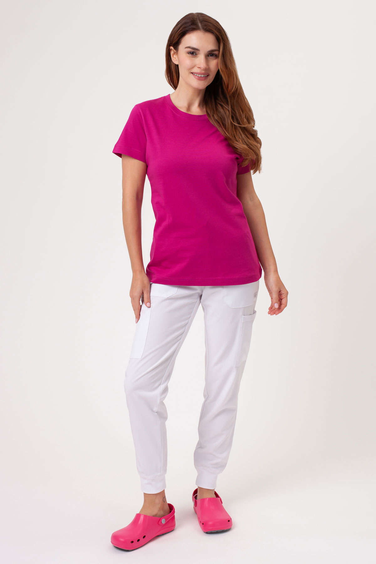 Women’s Malfini Basic T-shirt fuchsia-1