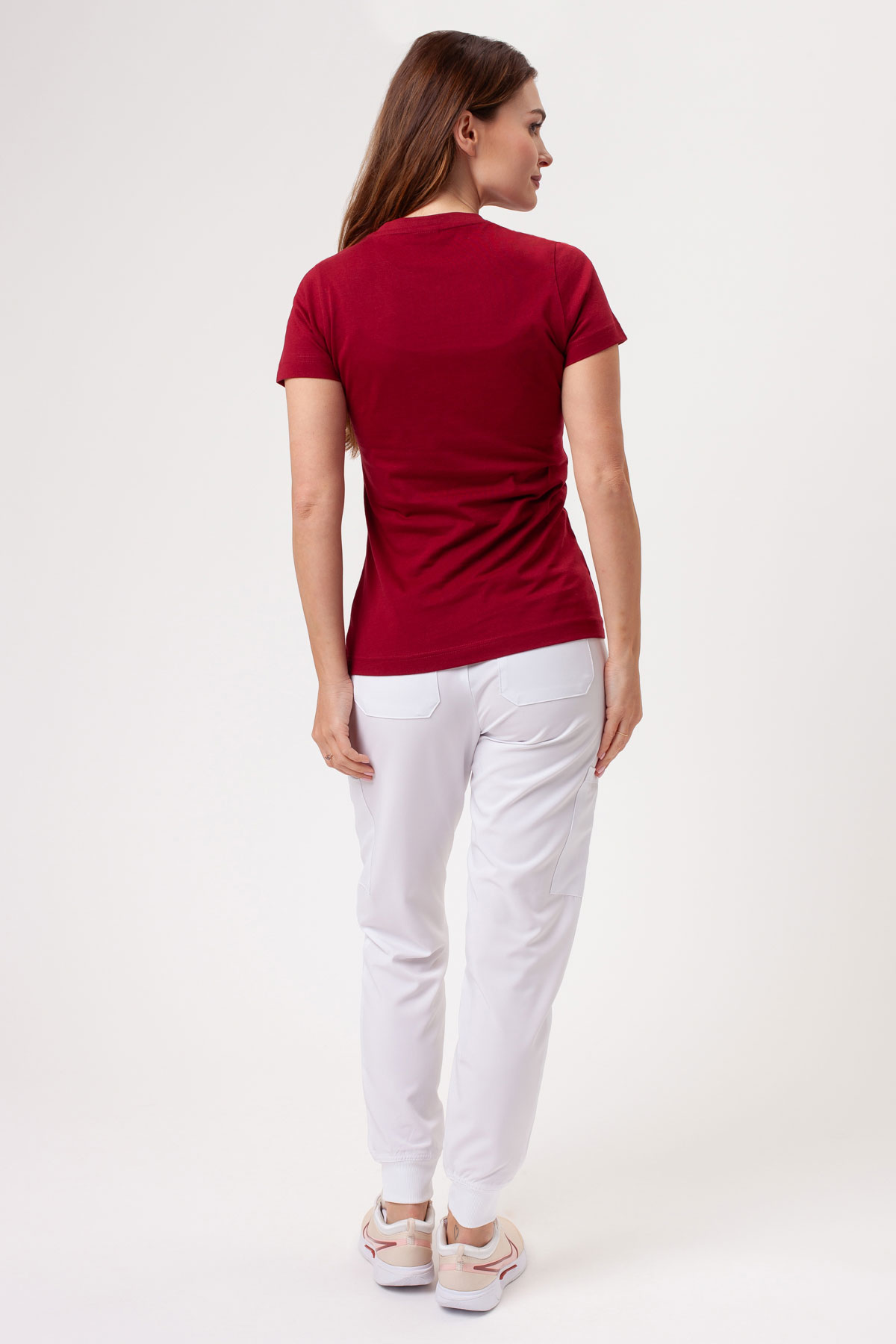 Women’s Malfini Basic T-shirt wine-3