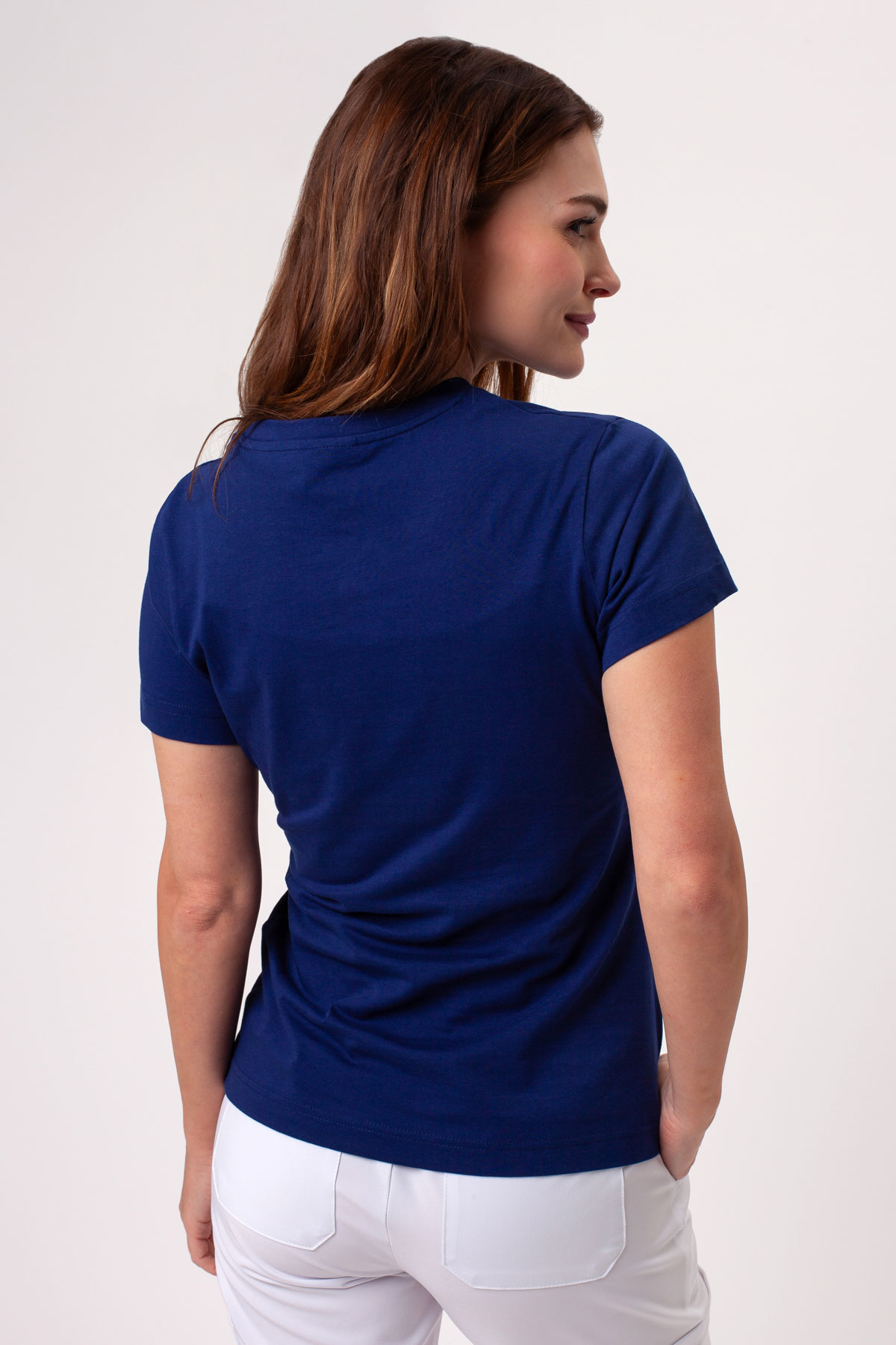 Women’s Malfini Basic T-shirt dark blue-2