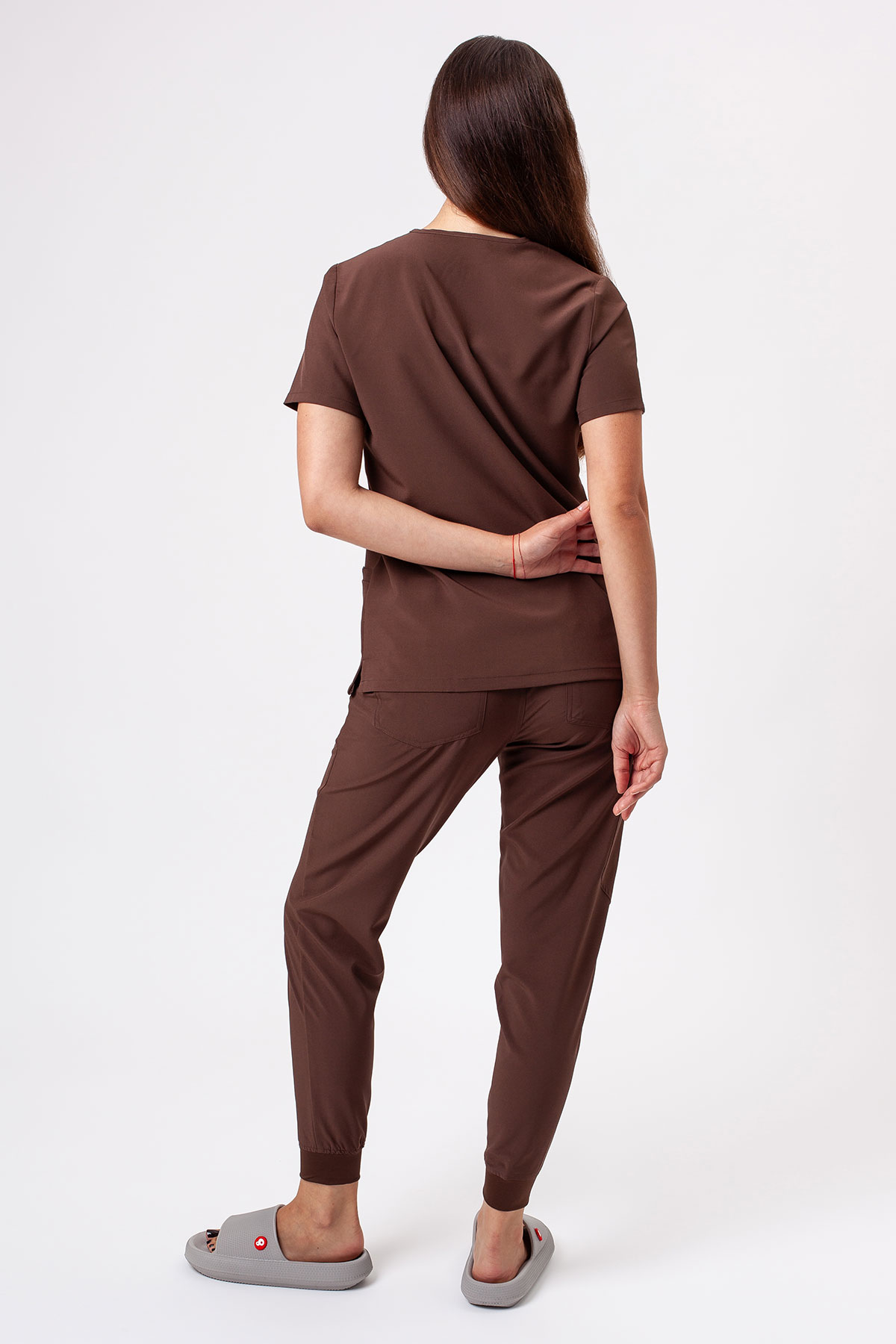 Women's Sunrise Move Go scrub set coffe-3