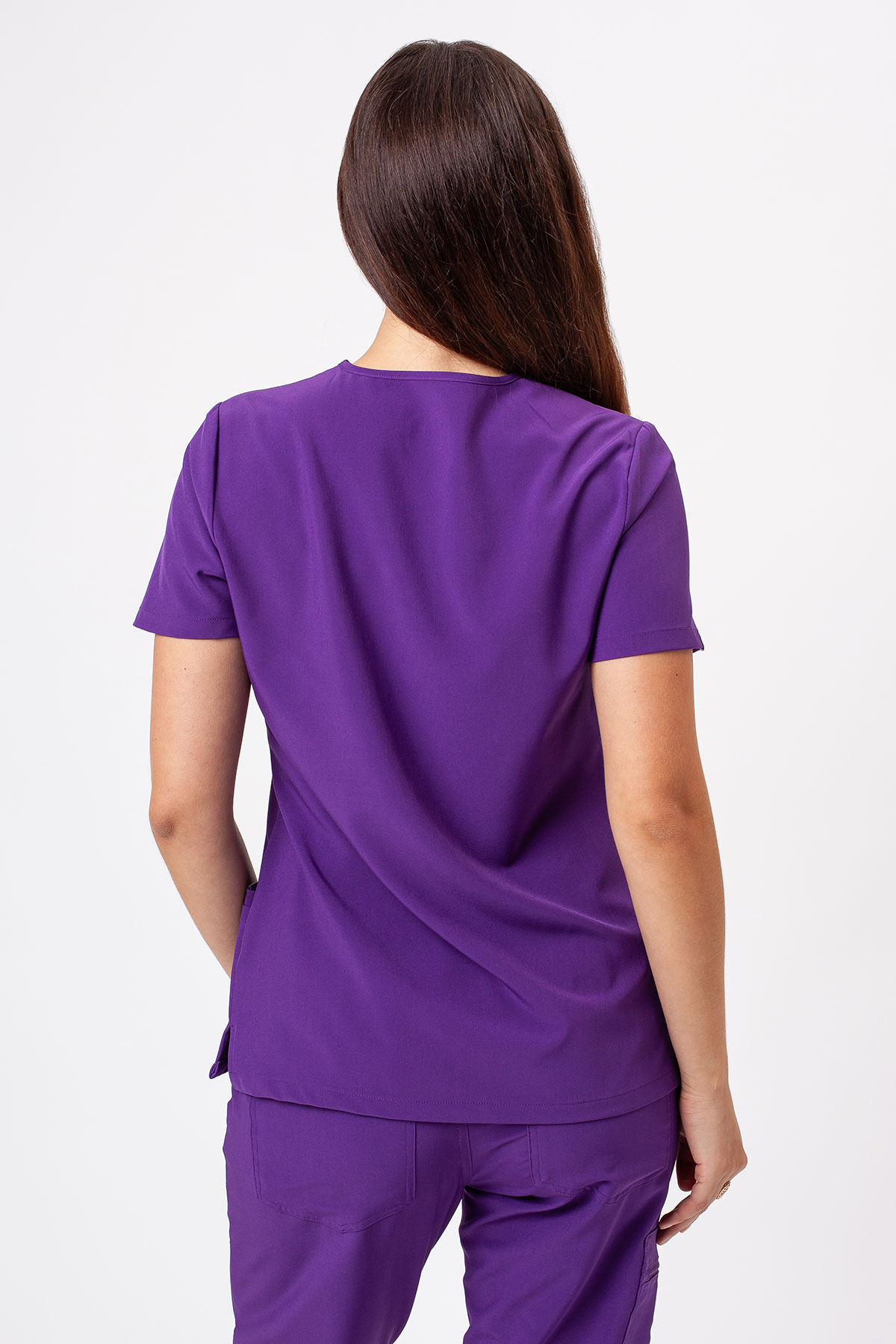 Women's Sunrise Move Pulse scrub top purple-3