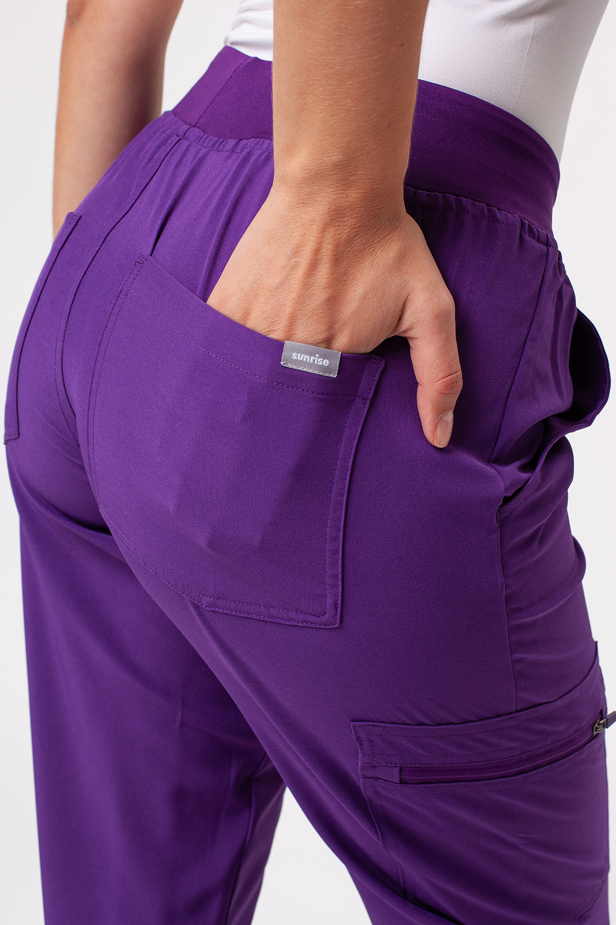 Women's Sunrise Move Go scrub set purple-12