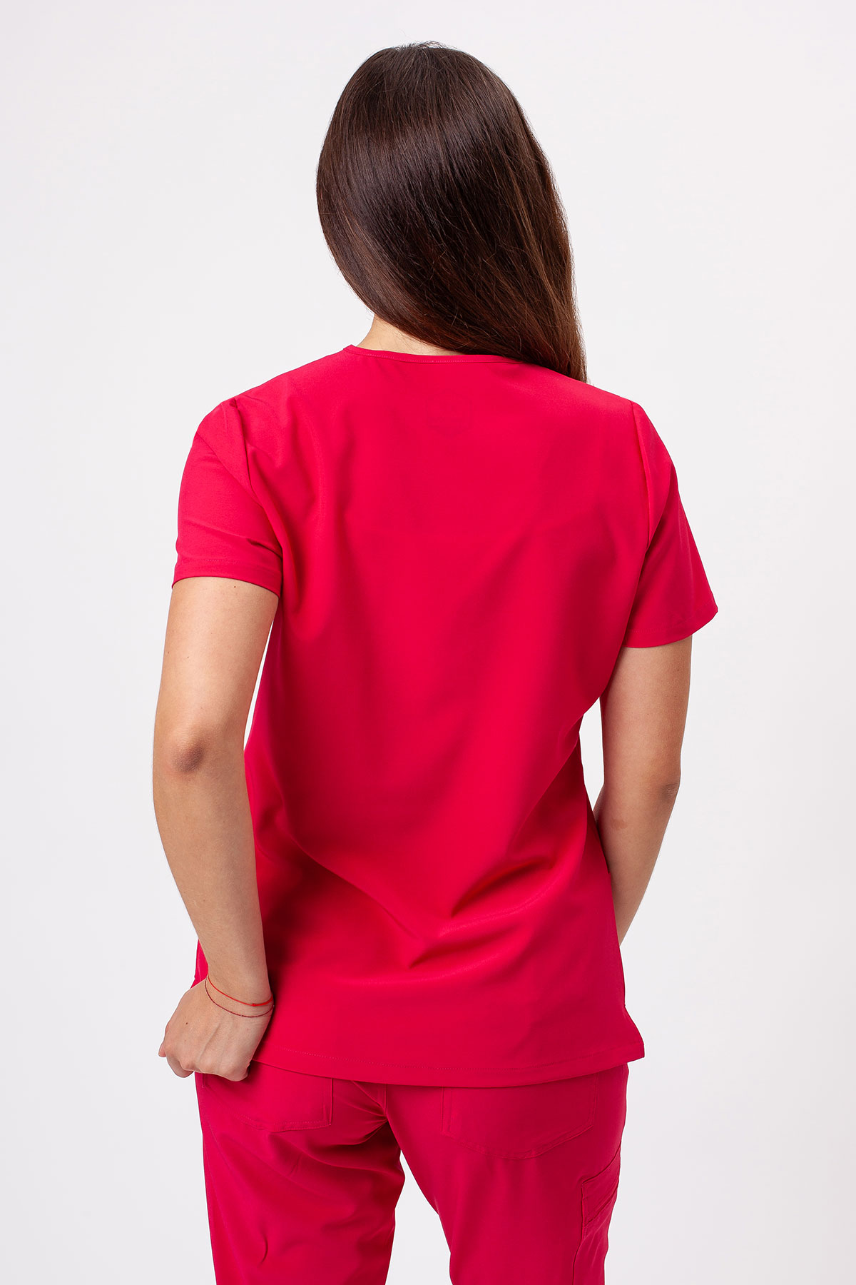 Women's Sunrise Move Go scrub set raspberry-4