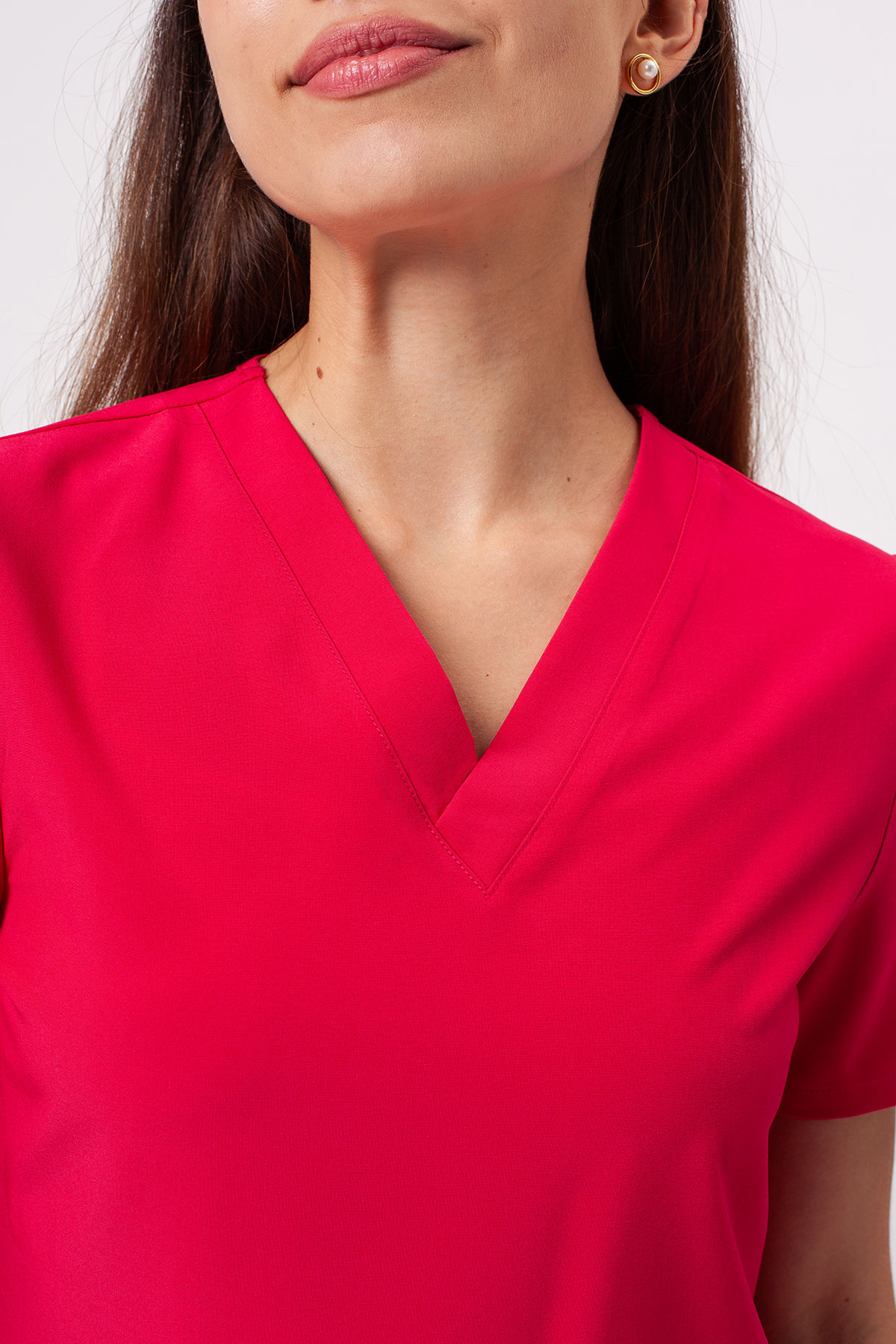 Women's Sunrise Move Go scrub set raspberry-5