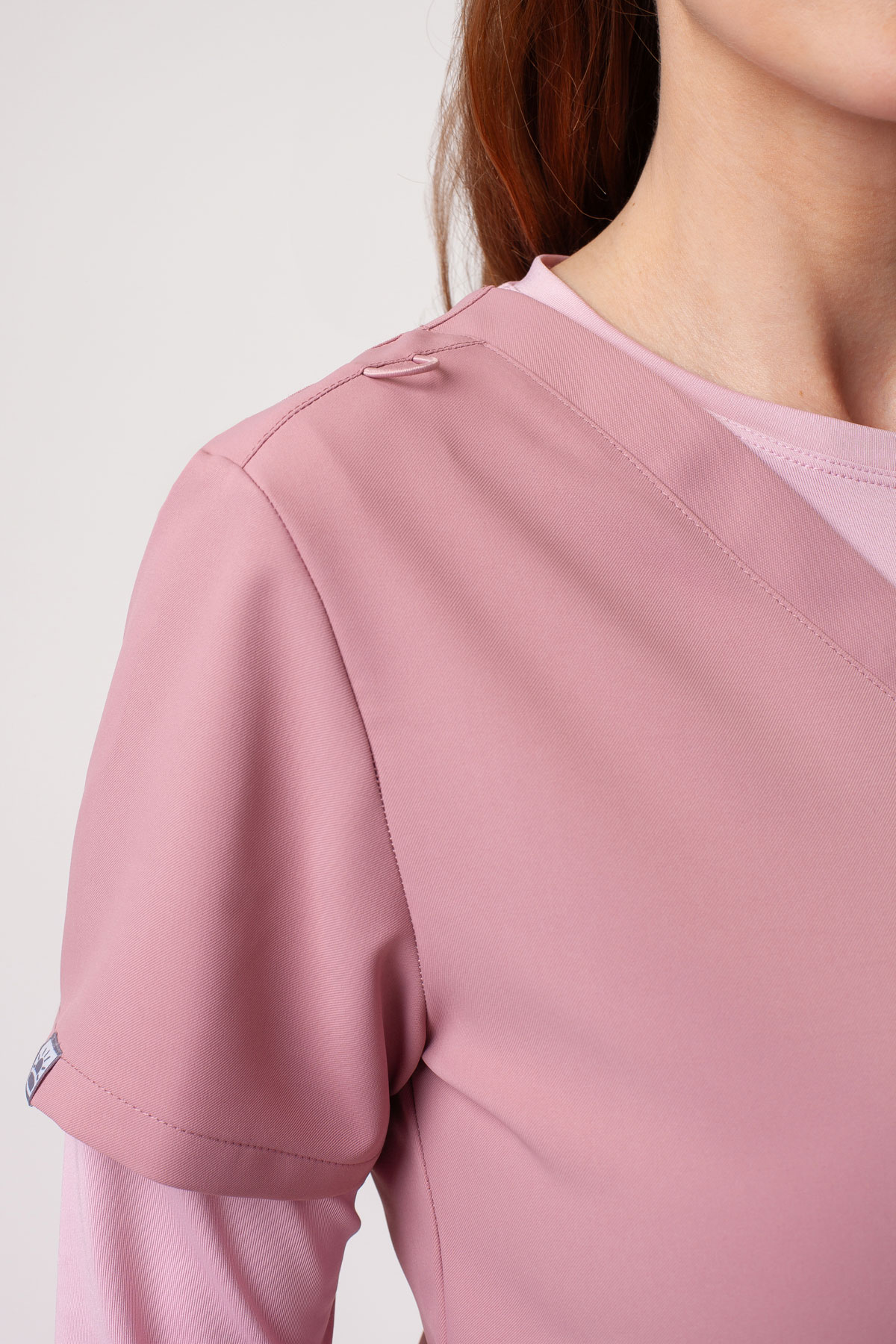 Women’s Sunrise Lite Shift scrub top blush pink-3