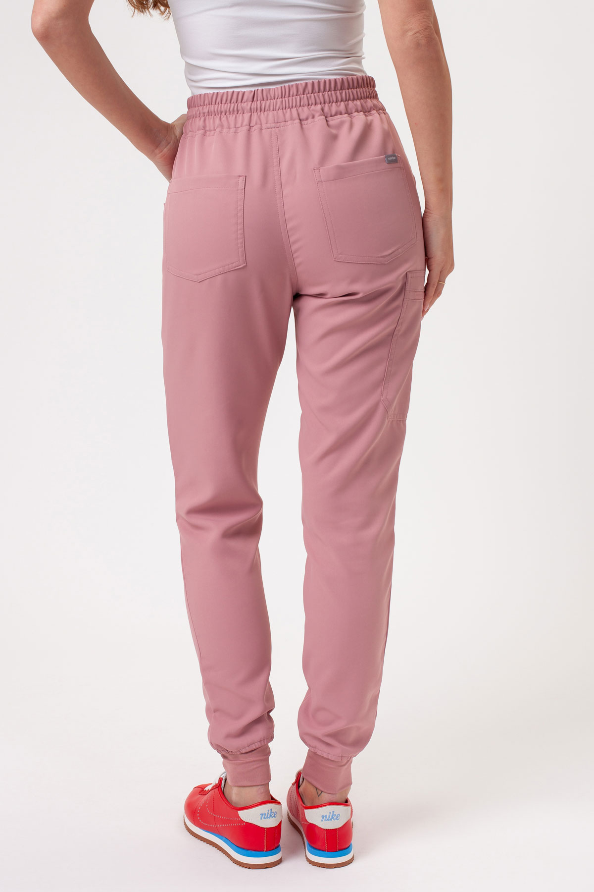 Women’s Sunrise Lite Fit jogger scrub trousers blush pink-1