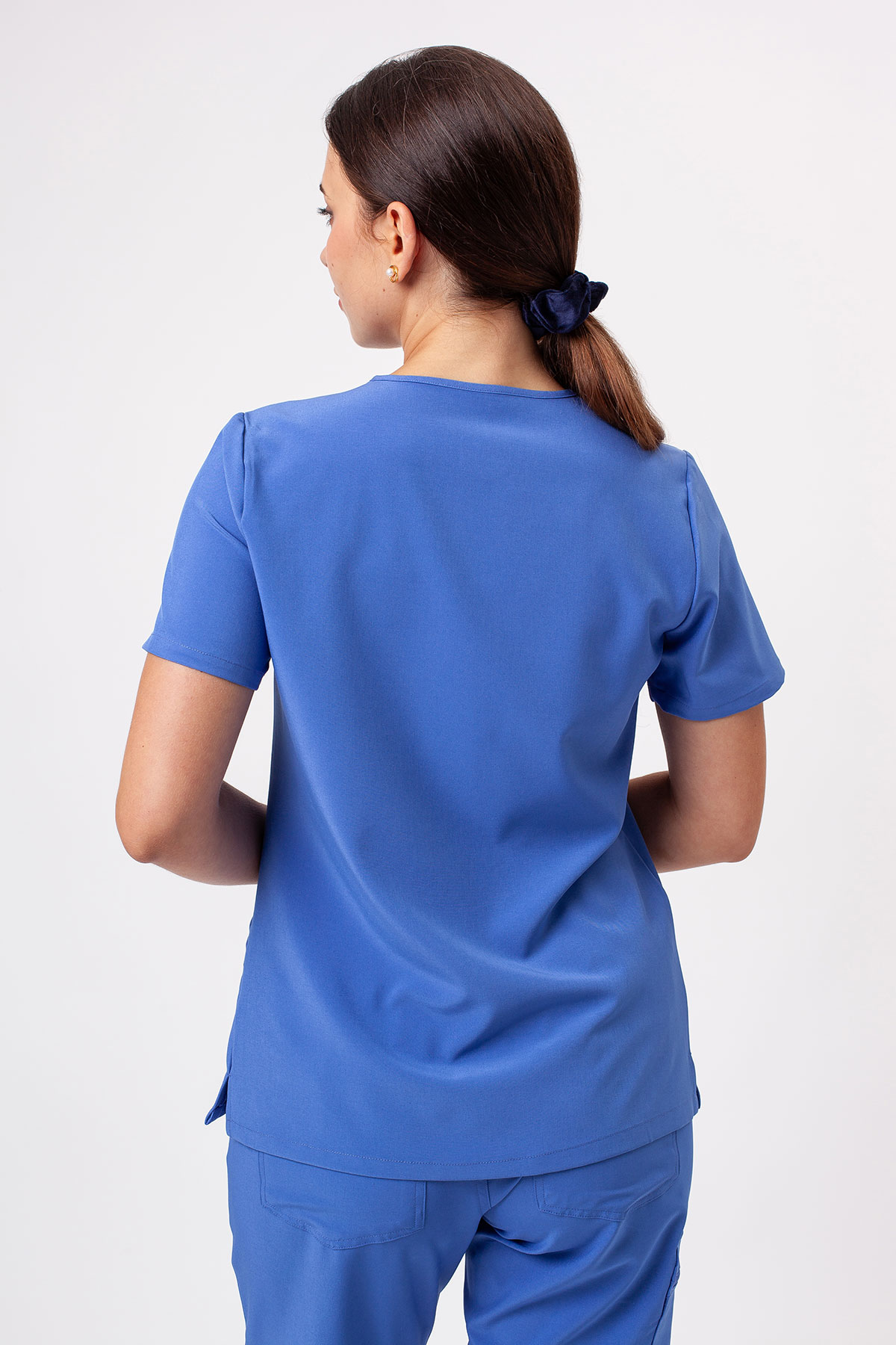 Women's Sunrise Move Pulse scrub top ceil blue-3