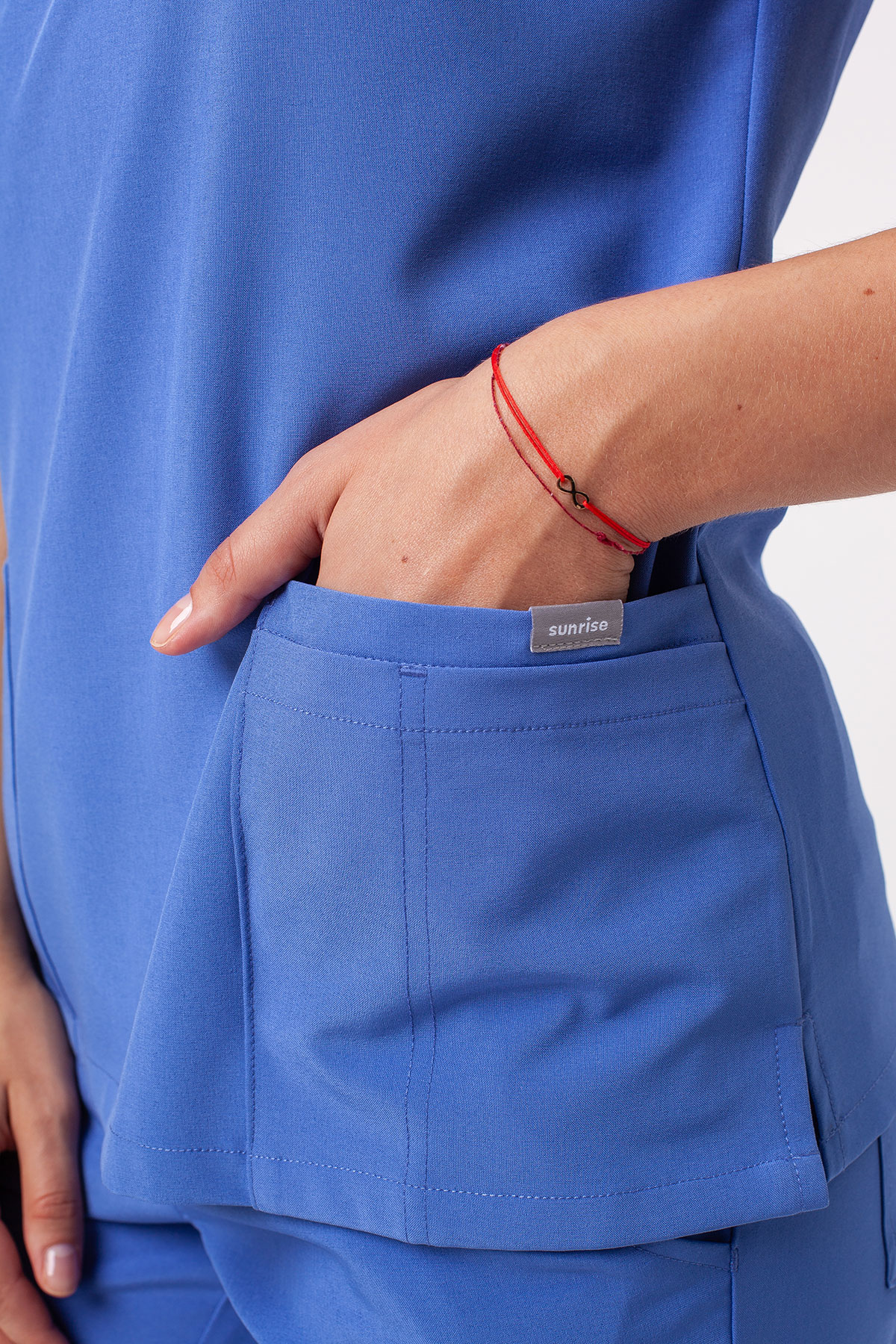 Women's Sunrise Move Pulse scrub top ceil blue-6