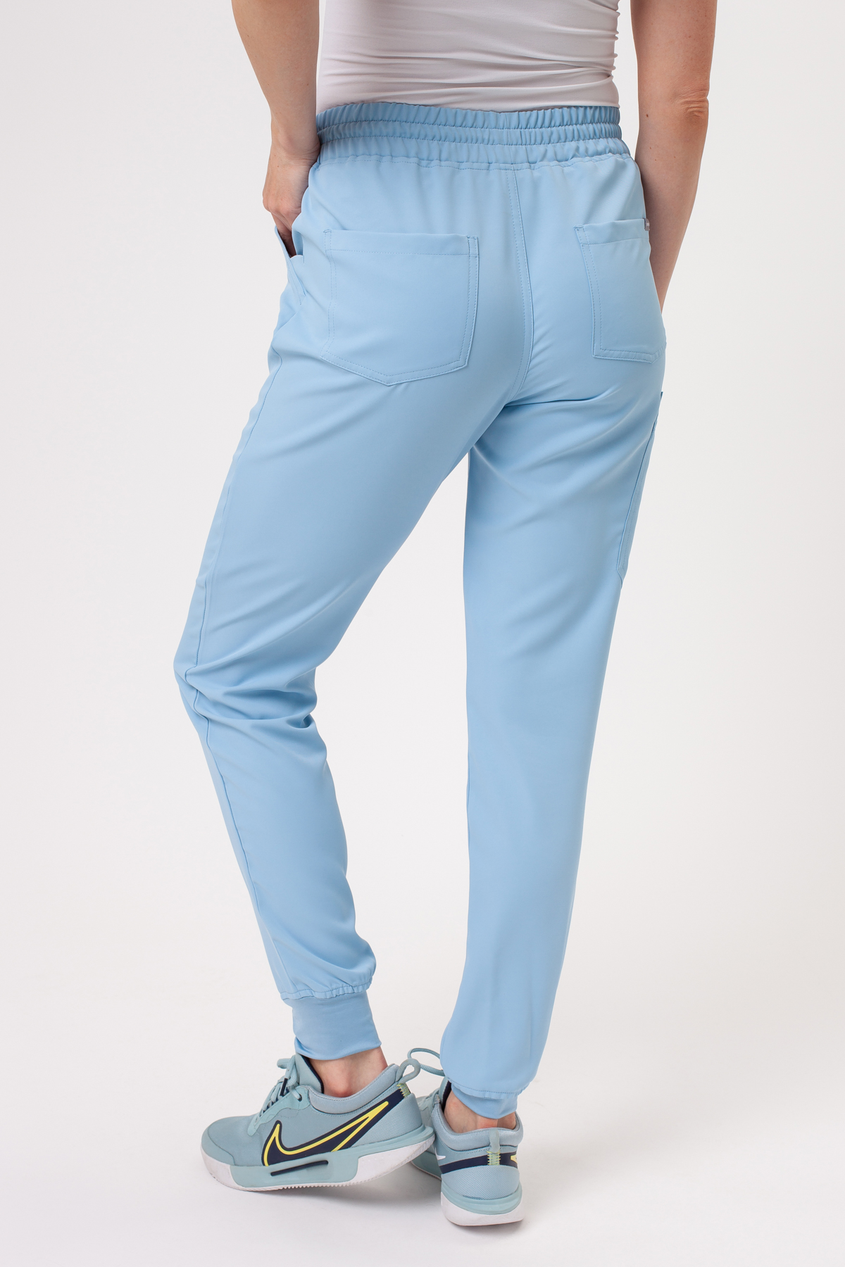 Women’s Sunrise Lite Fit jogger scrub trousers ceil blue-1