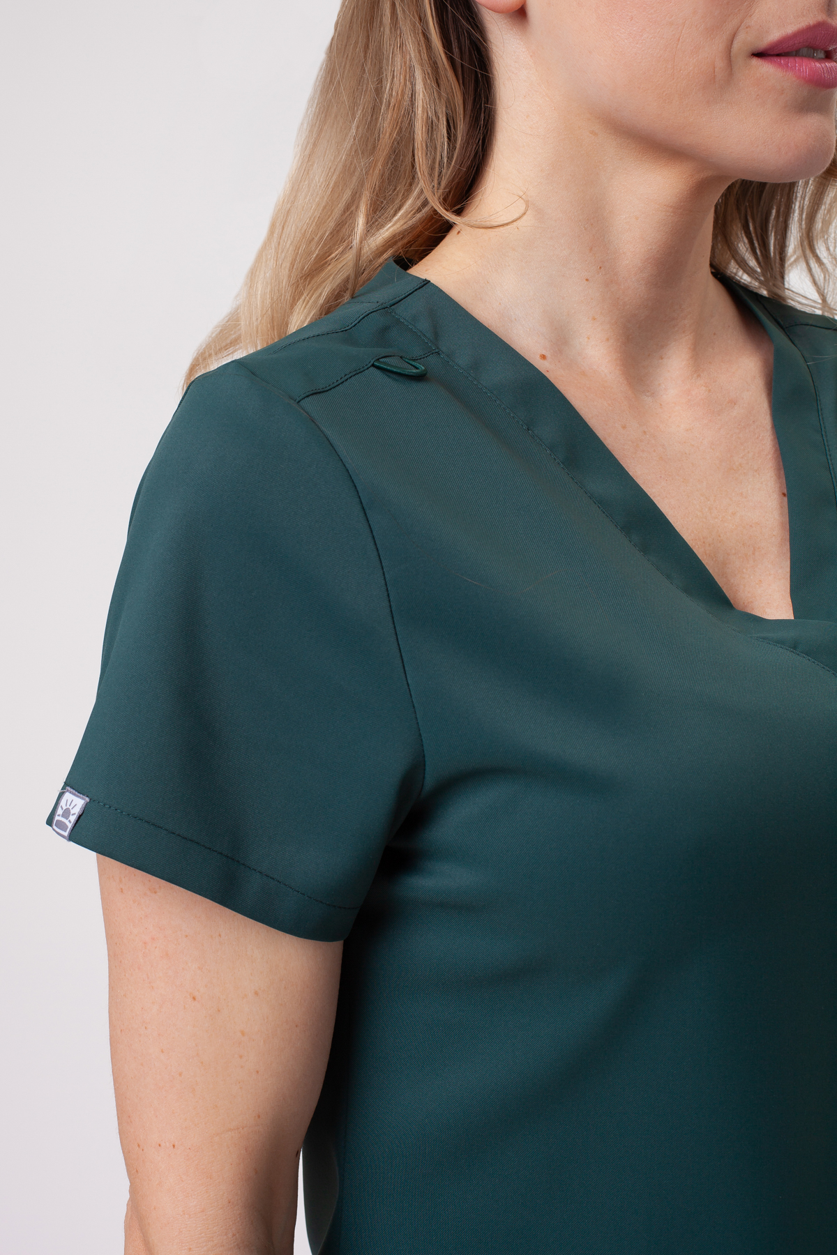 Women’s Sunrise Lite Shift scrub top bottle green-2