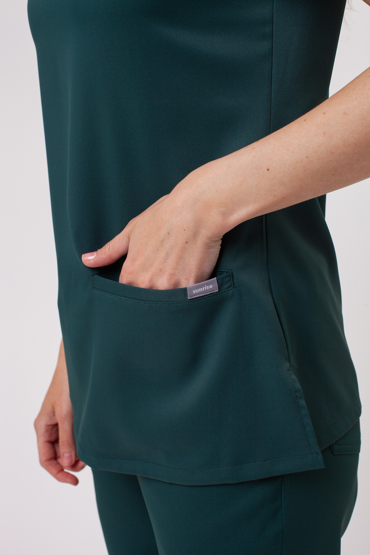 Women's Sunrise Lite Fit jogger scrub set bottle green-6