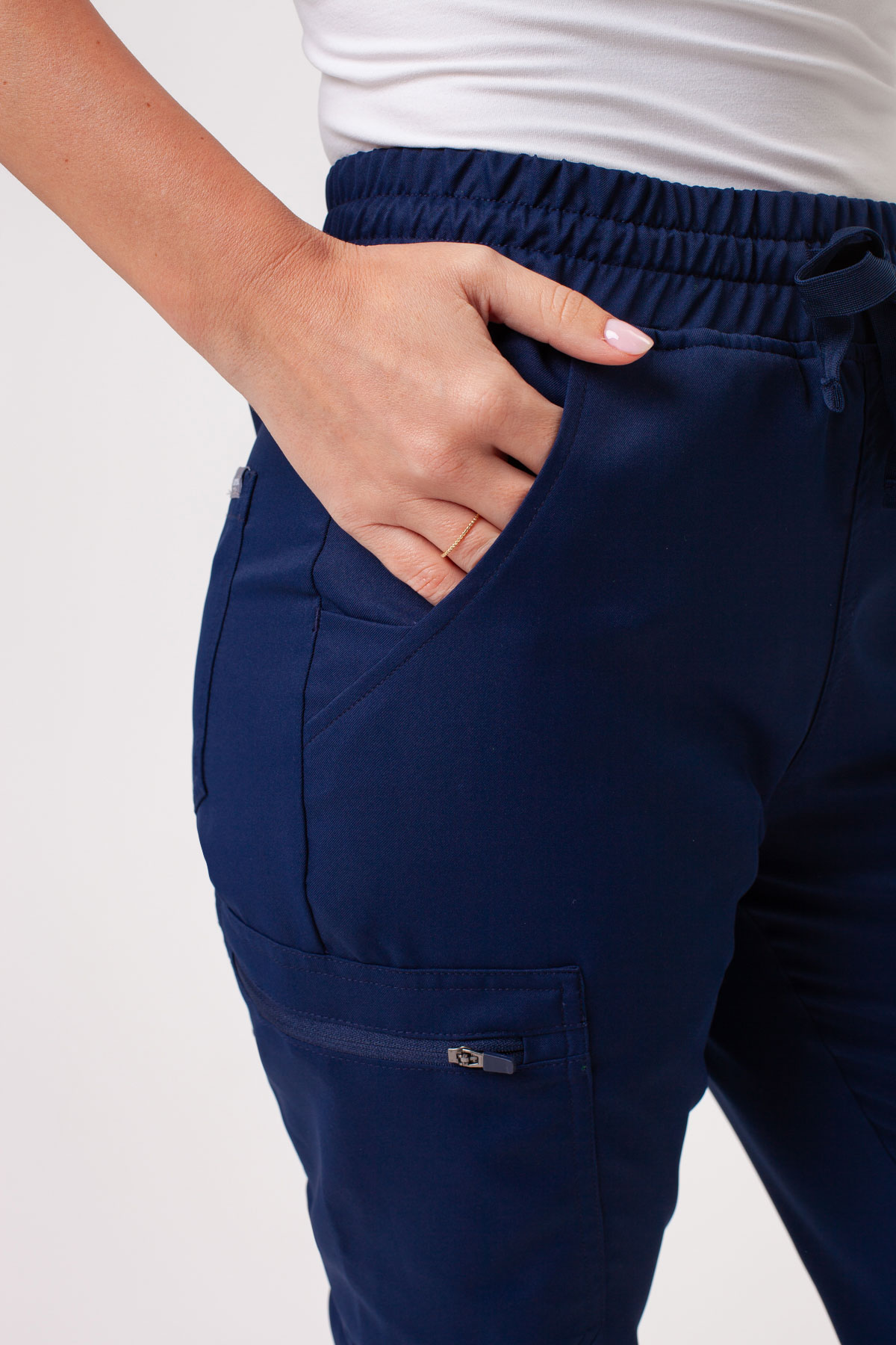 Women's Sunrise Lite Fit jogger scrub set navy-11