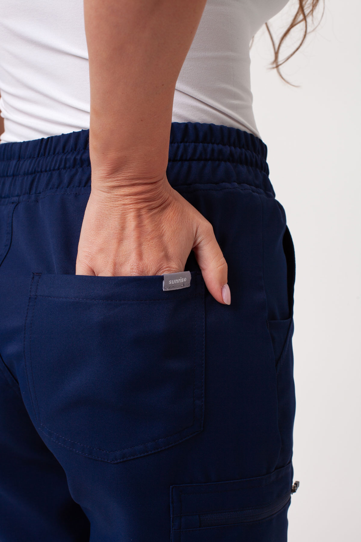 Women's Sunrise Lite Fit jogger scrub set navy-10