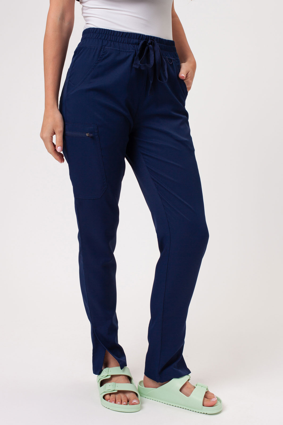 Women's Sunrise Lite Split scrub set navy-7