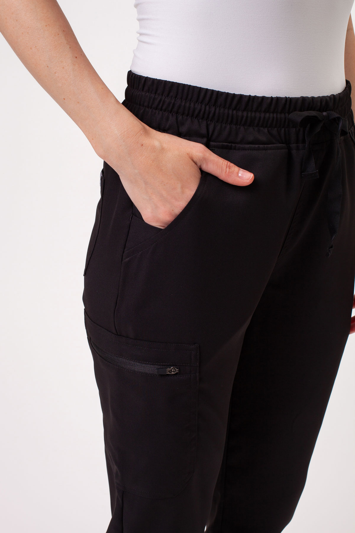 Women's Sunrise Lite Fit jogger scrub set black-10
