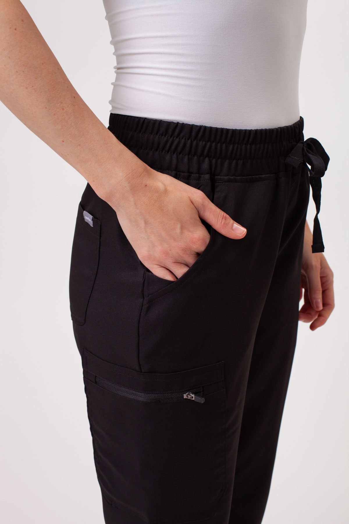 Women's Sunrise Lite Split scrub trousers navy-3