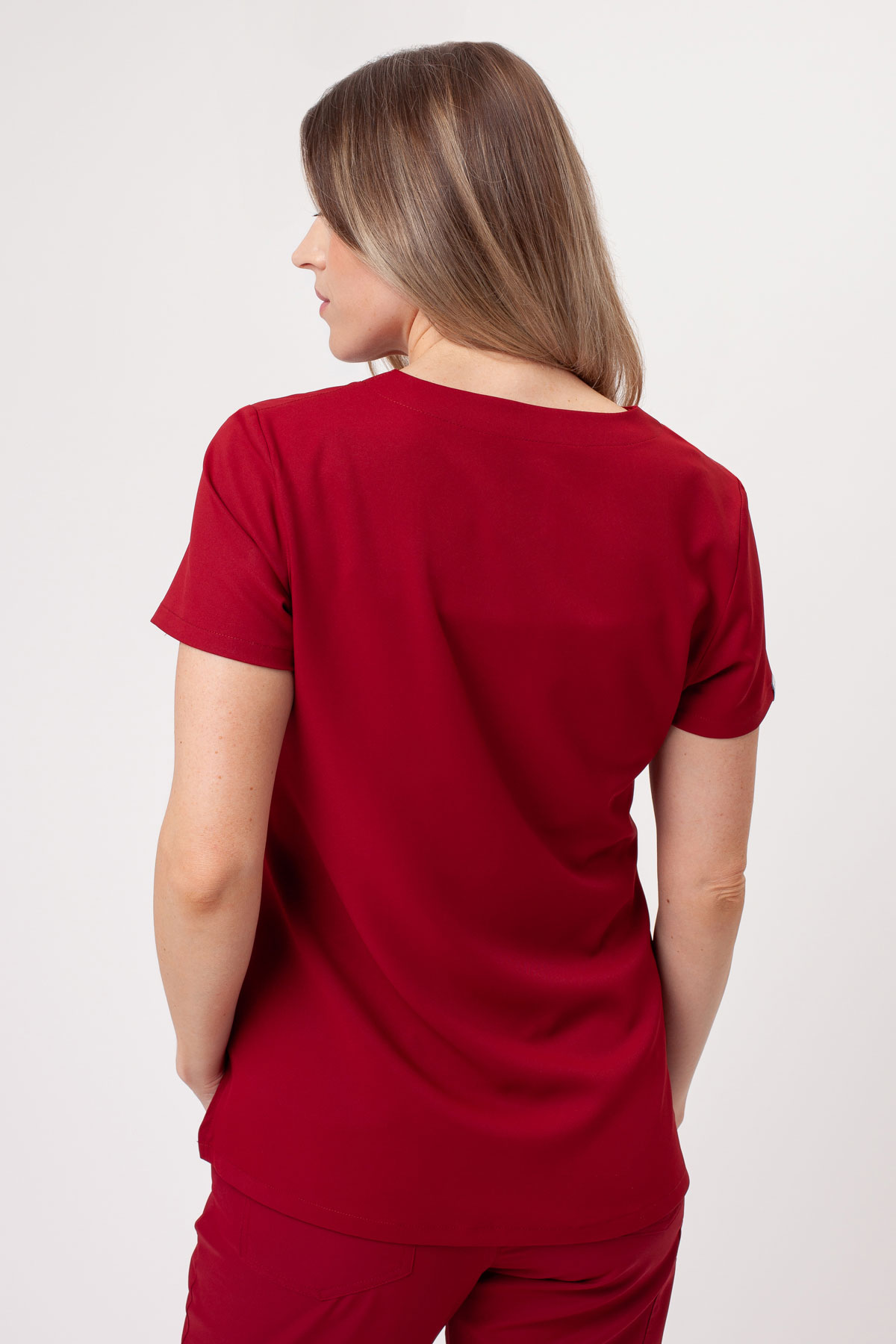 Women’s Sunrise Lite Shift scrub top burgundy-1