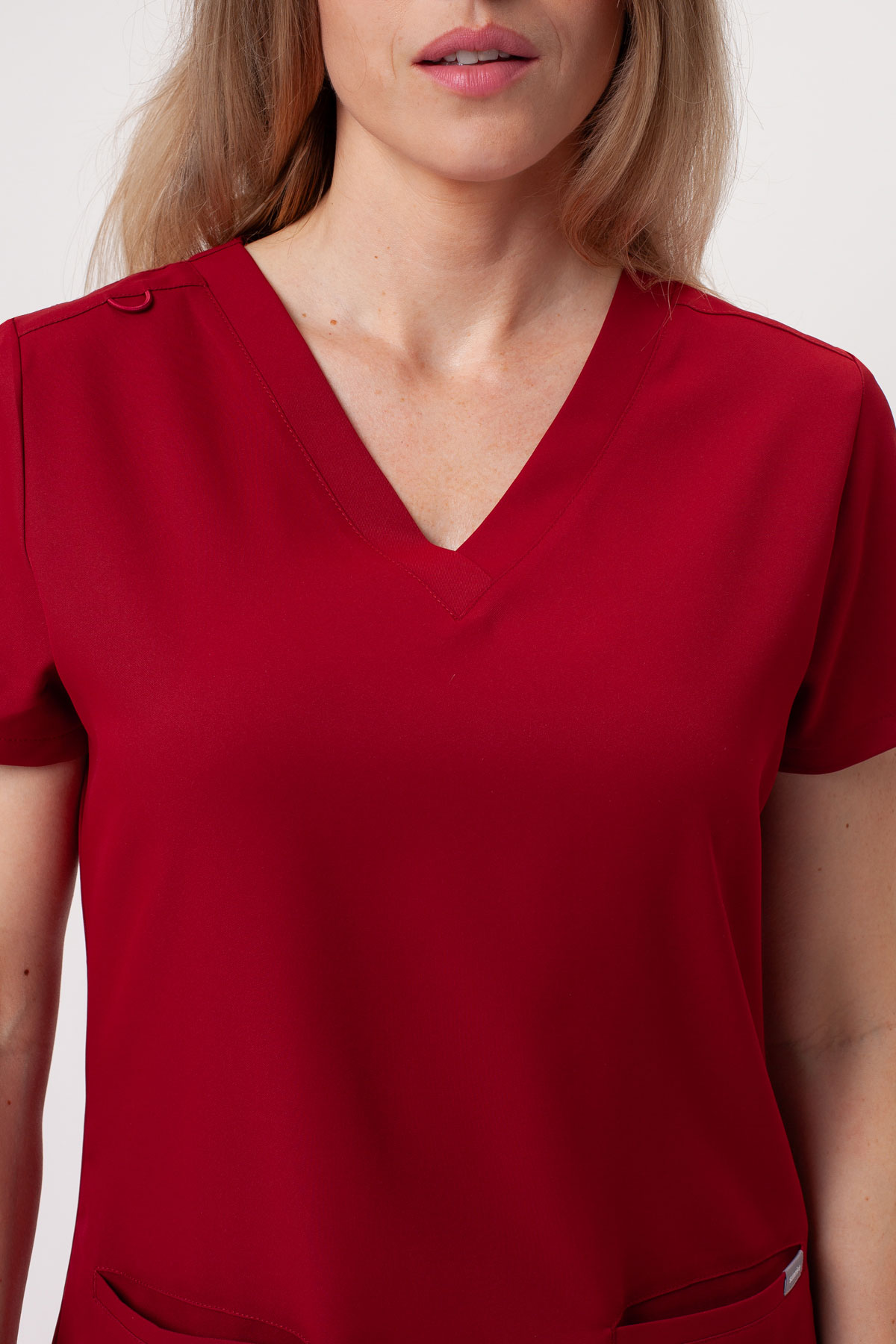 Women's Sunrise Lite Split scrub set burgundy-6