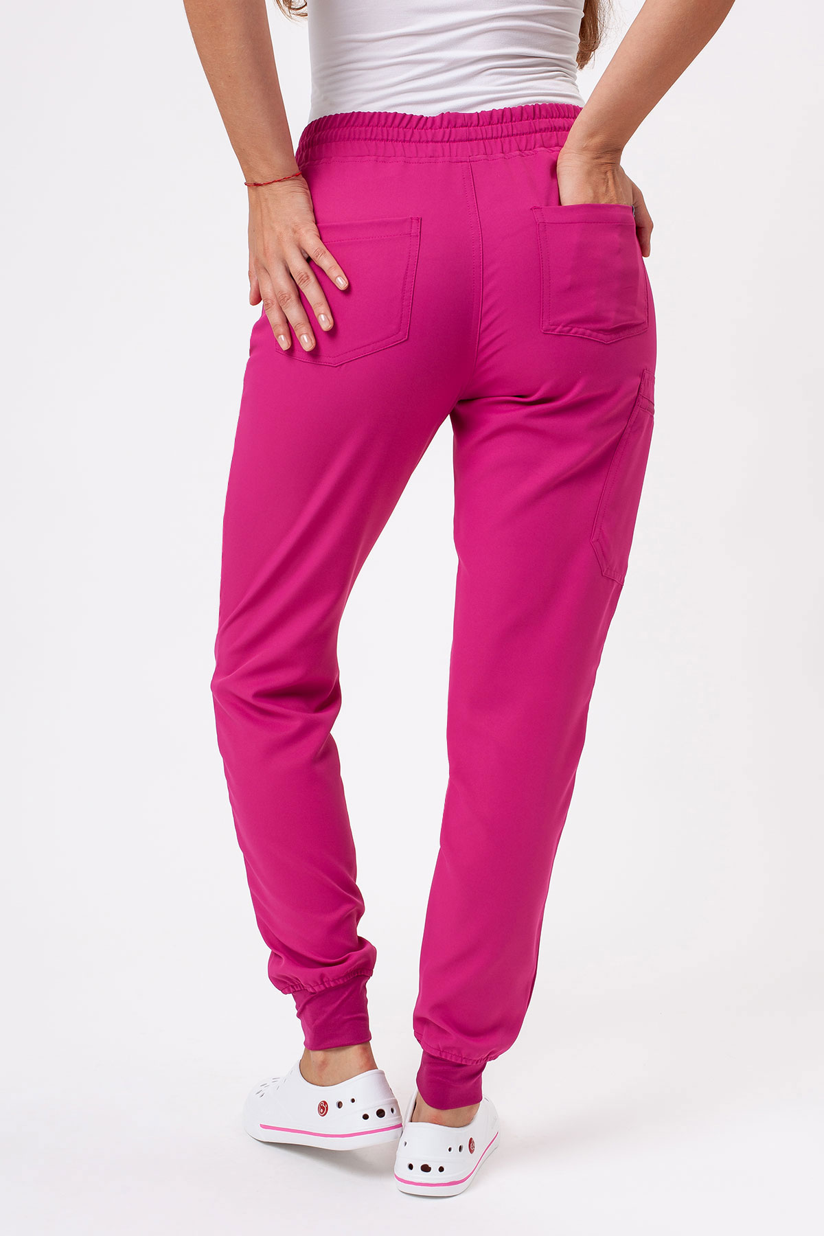 Women's Sunrise Lite Fit jogger scrub set raspberry-8