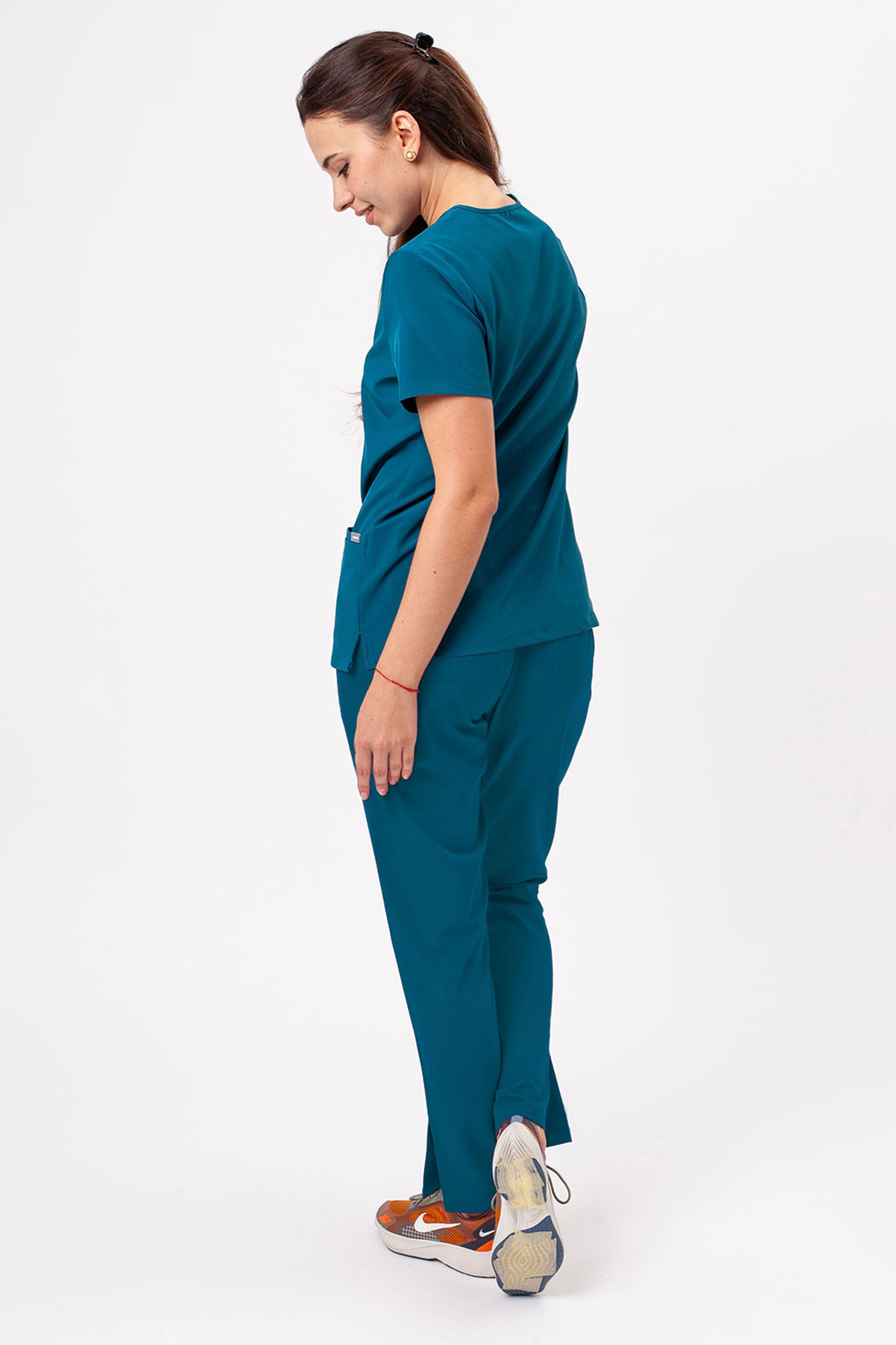 Women's Sunrise Move Line scrub trousers caribbean blue-2