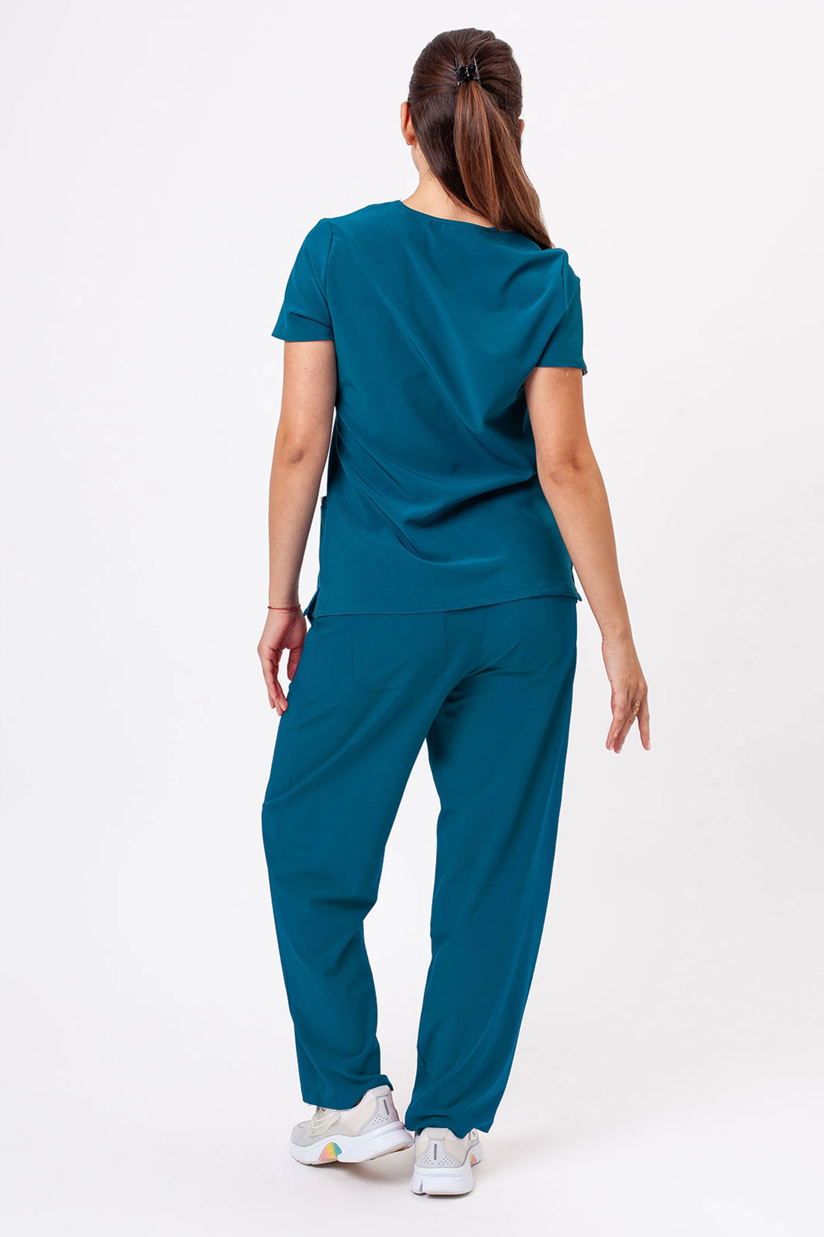Women's Sunrise Move Zen scrub set caribbean blue-2