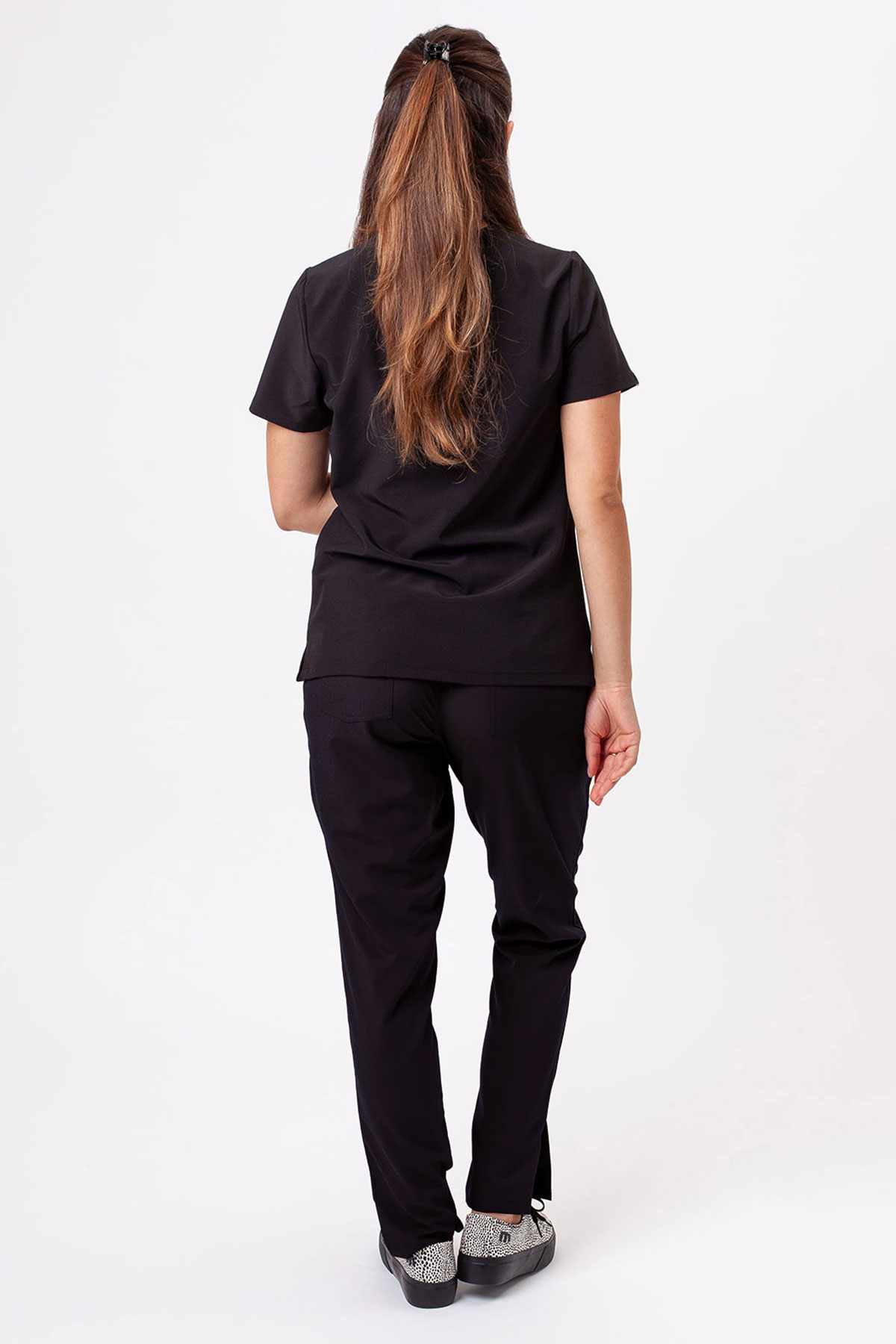 Women's Sunrise Move Line scrub trousers black-8