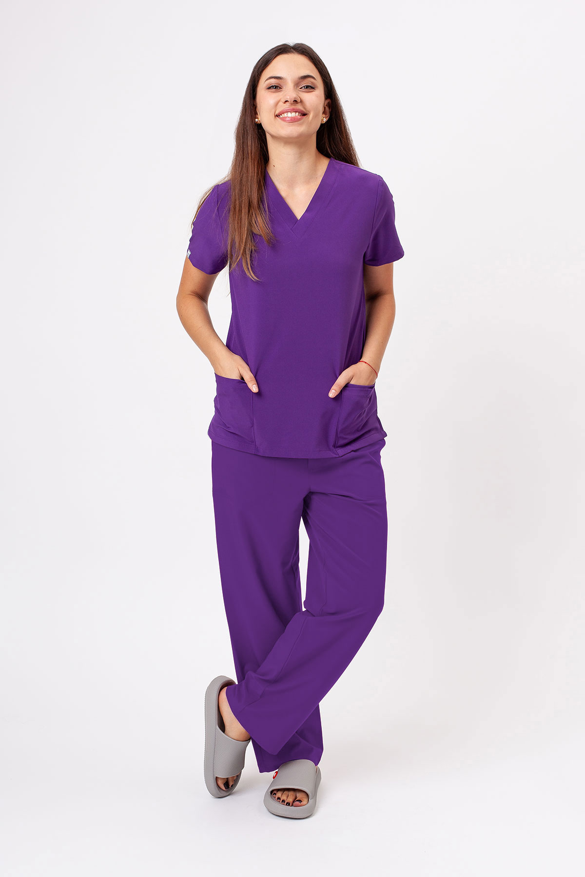 Women's Sunrise Move Zen scrub set purple-1
