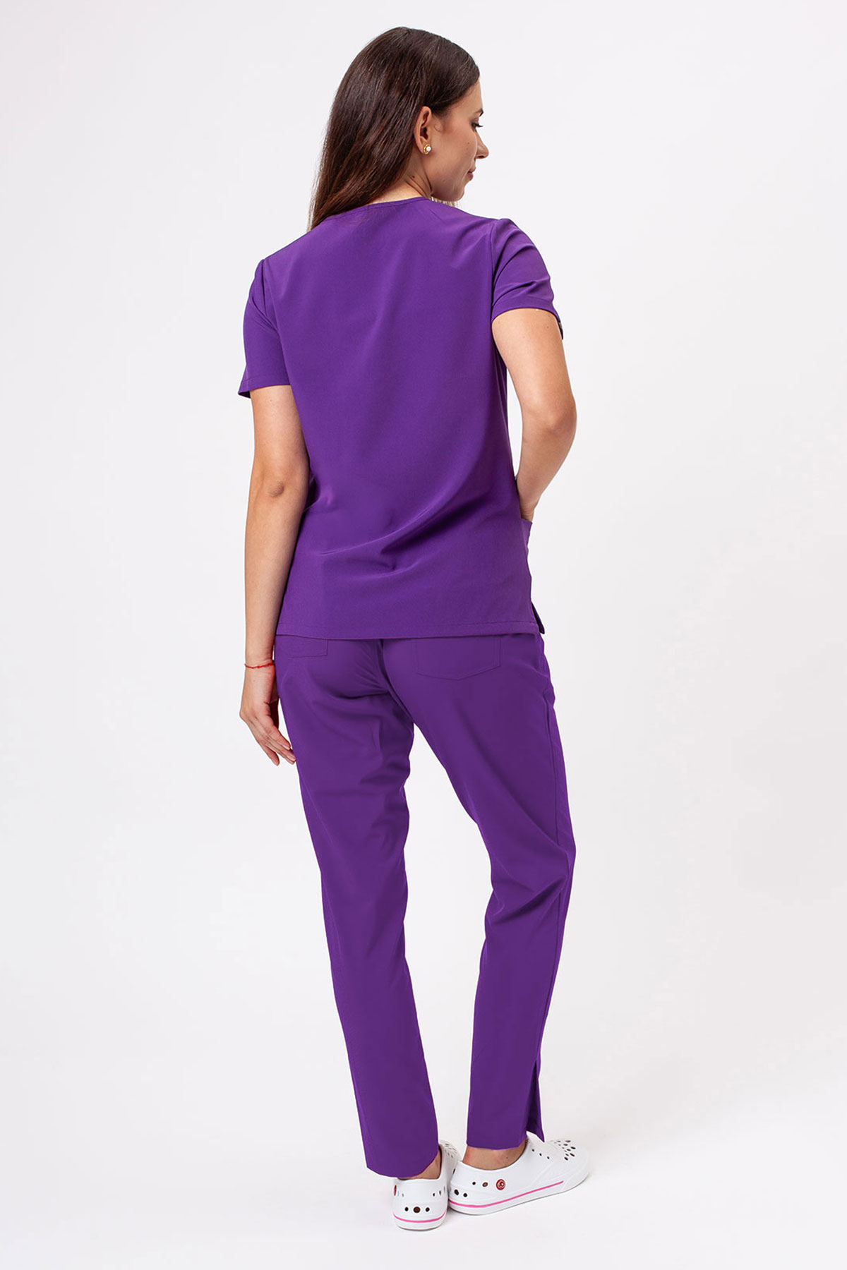 Women's Sunrise Move Line scrub set purple-1